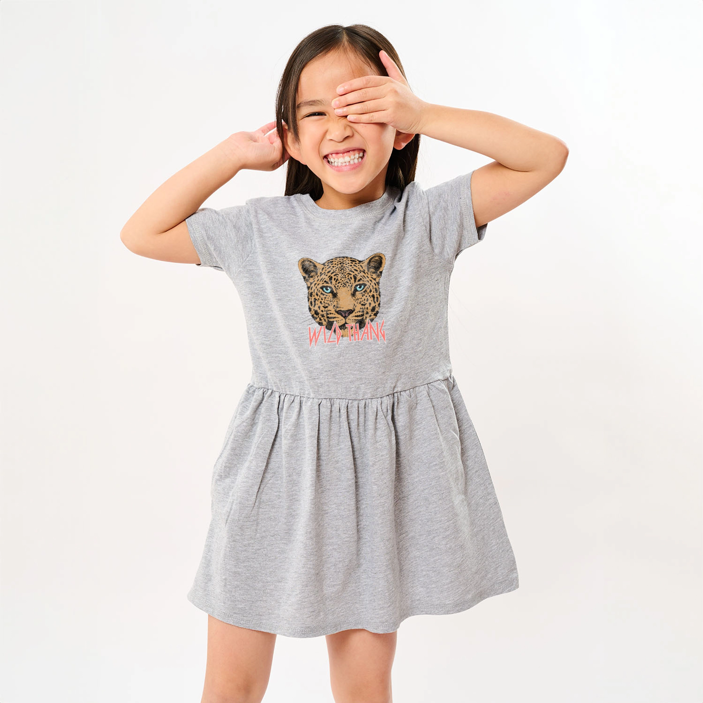 The Juniper Shop - Toddler Girl's Graphic Dress Wild Thang Cheetah