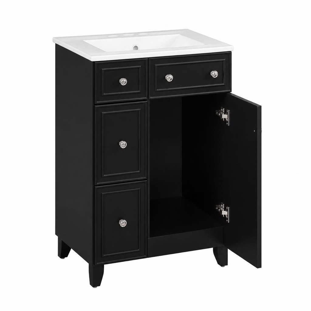 ELEMENT ACE 18.3 Inch Freestanding Bathroom Vanity Cabinet