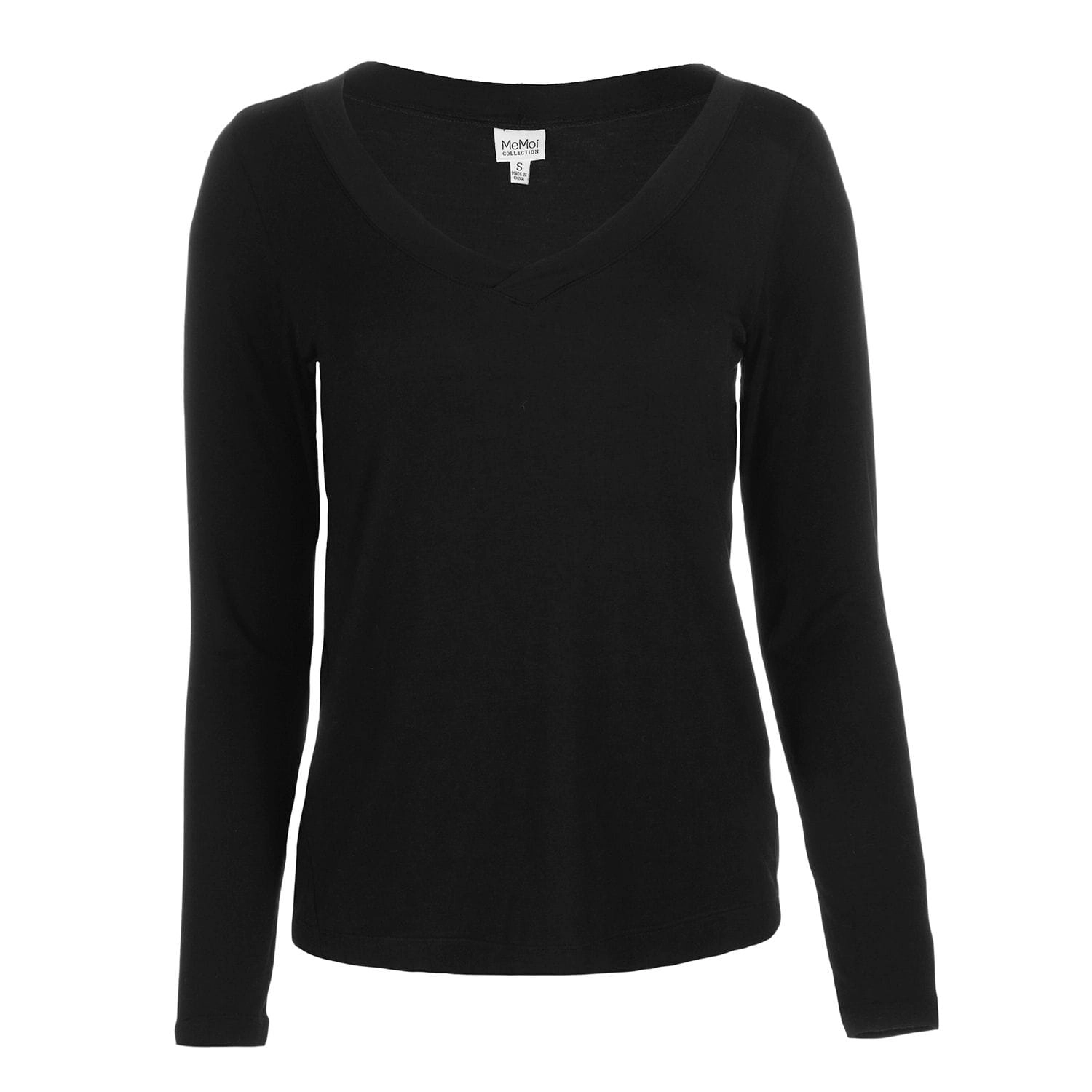 Memoi Women's Soft Bamboo Blend Relaxed Long Sleeve Top