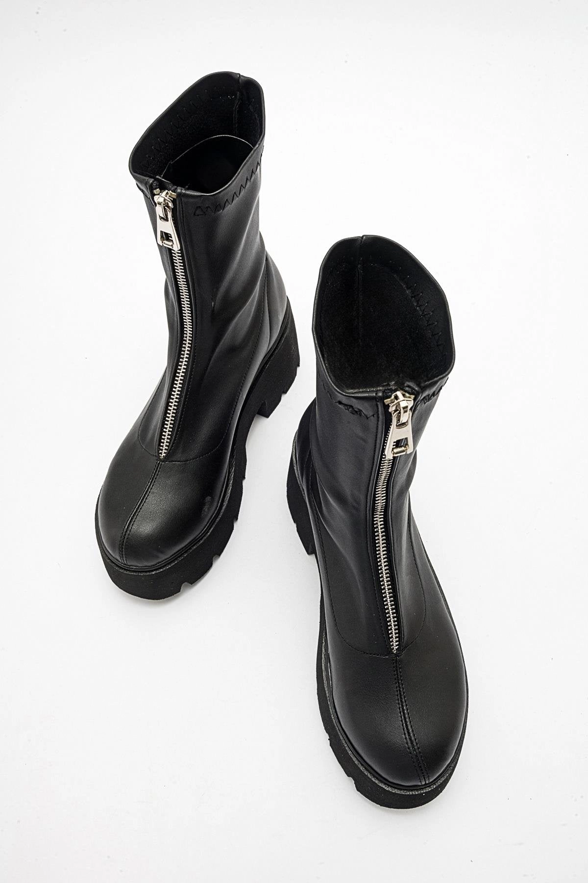 Prologue Shoes Womens Ovil Platform Zip Boot