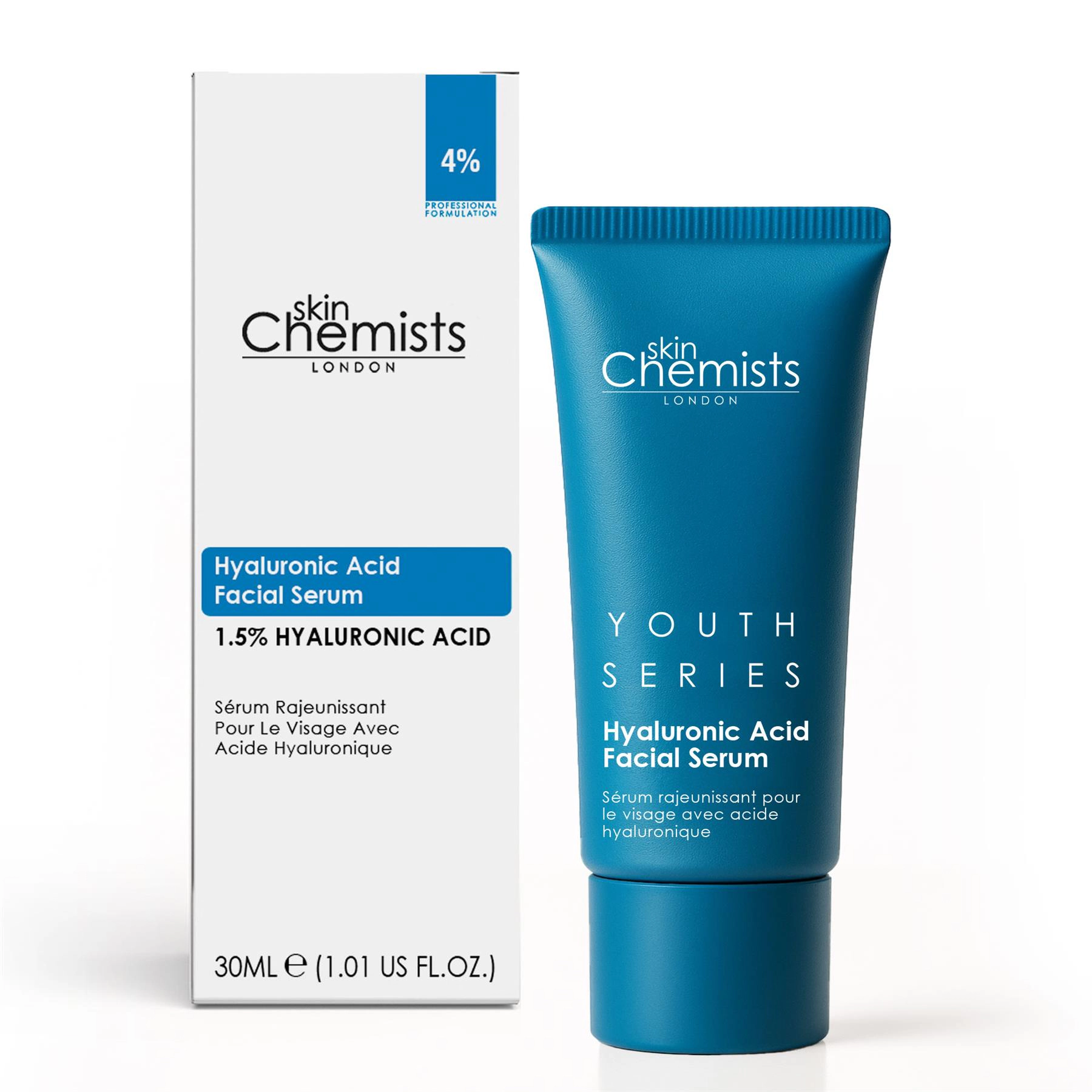 skinChemists Anti-Ageing Advanced Hyaluronic Acid Facial Serum 30ml - Targets Fine Lines, Wrinkles & Dryness
