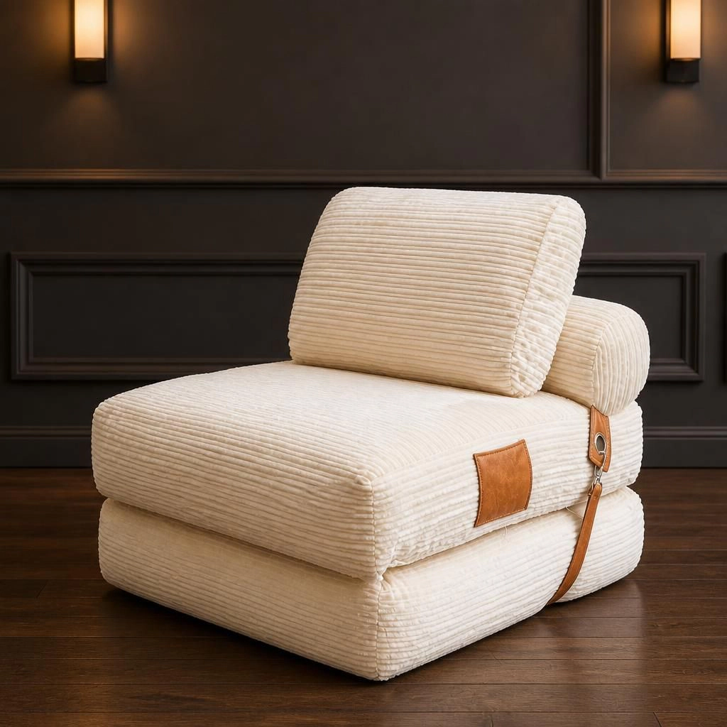 GOODSILO Soft Corduroy Lazy Bean Bag Chair Comfortable Plush Floor Lounge Seat