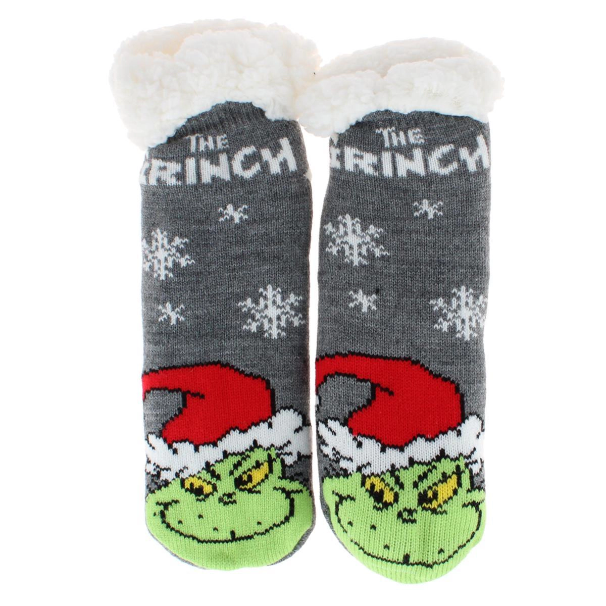 Textiel Trade Women's The Grinch Novelty Slipper Home Socks (1 Pair)