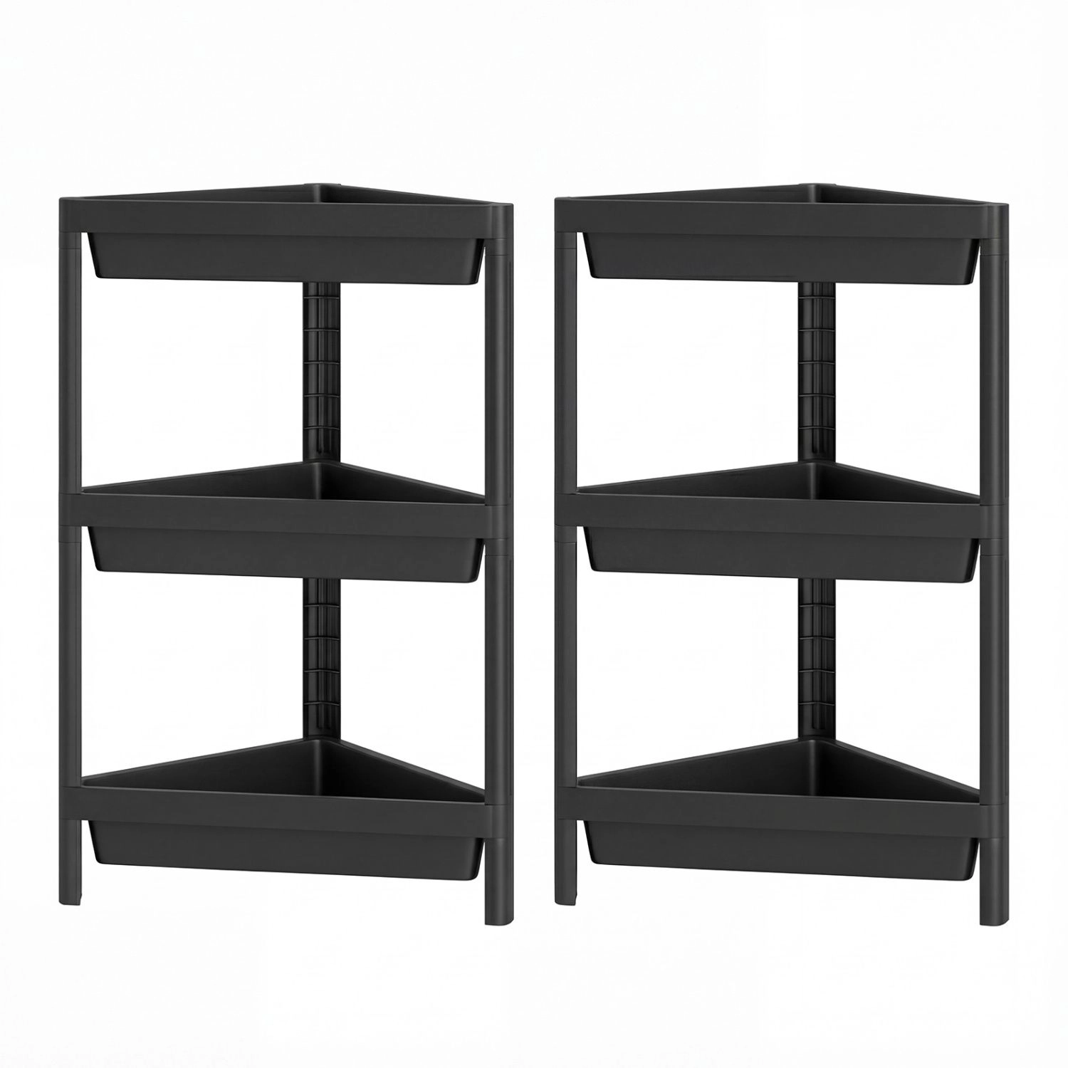 SlickBlue Set of 2 Corner Shower Shelf 3 Tier Bathroom Storage Rack Organizer