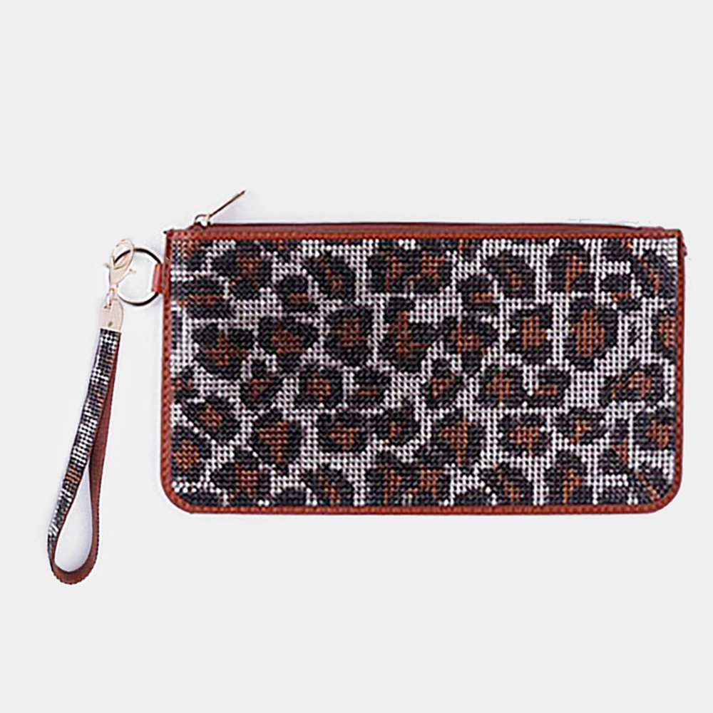 FASHNZFAB Double Sided Bling Wristlet Wallet/Clutch Bag