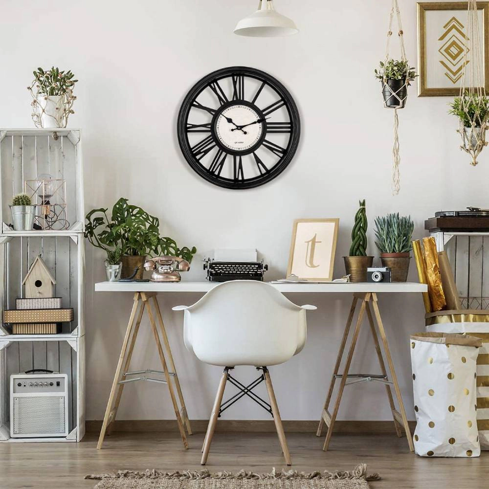 Haven Craftworks Unisex Quartz Battery Operated Hanging Wall Clock