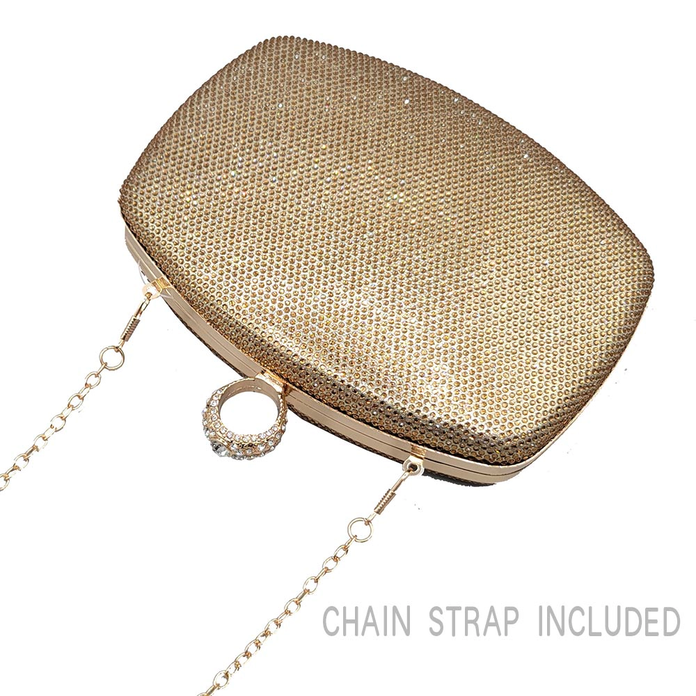 FASHNZFAB 7" X 6.5" Shimmery Evening Clutch Bag