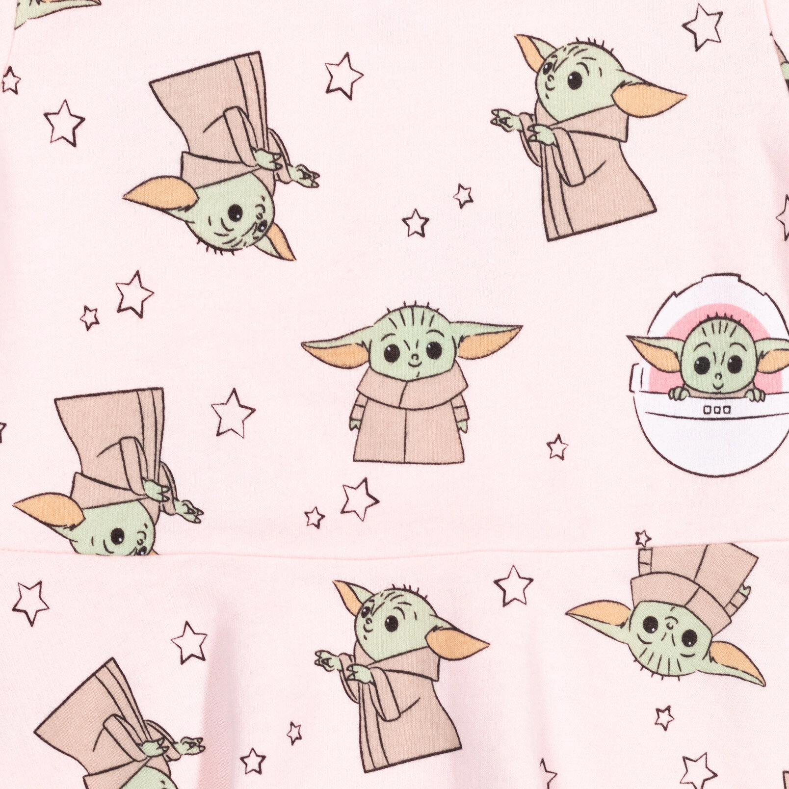 Star Wars The Mandalorian Grogu Girls' Skater Dress and Scrunchie Set