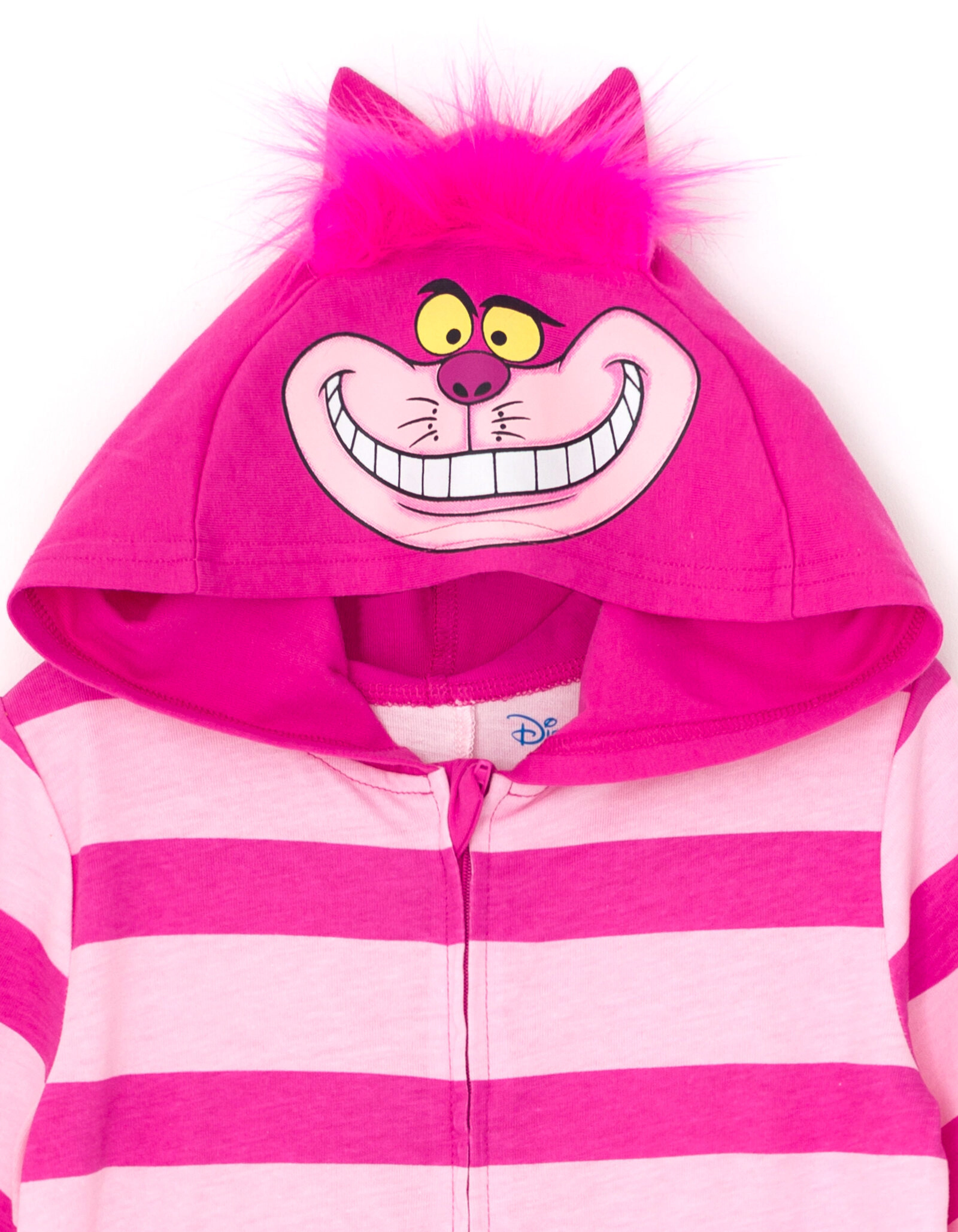 Disney Alice Wonderland Cheshire Cat Cosplay Hooded Coverall