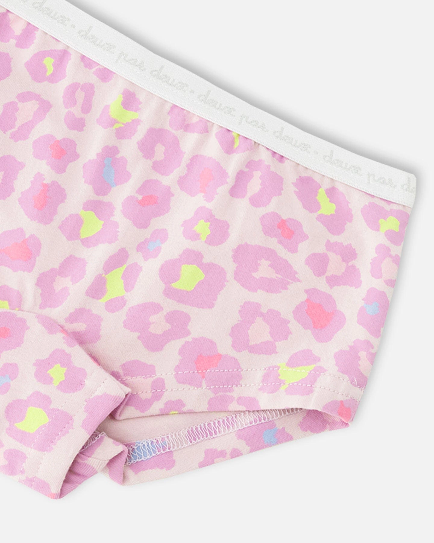 Deux par Girls Organic Cotton Boyshort Panty Animal Print