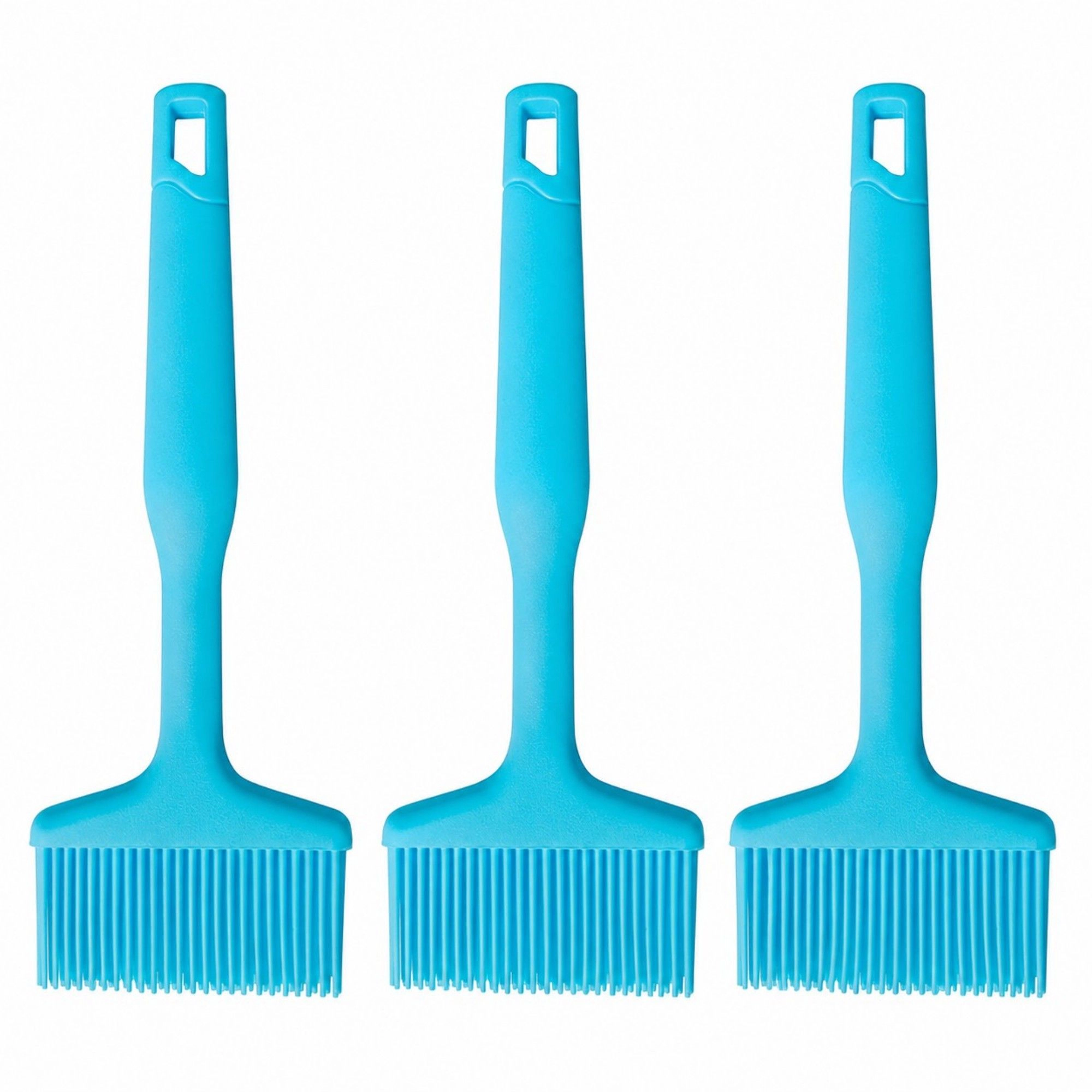 Alilang Women 3-Piece Silicone Scraper Set with Handles, Durable and Flexible Kitchen Tools for Cooking Baking