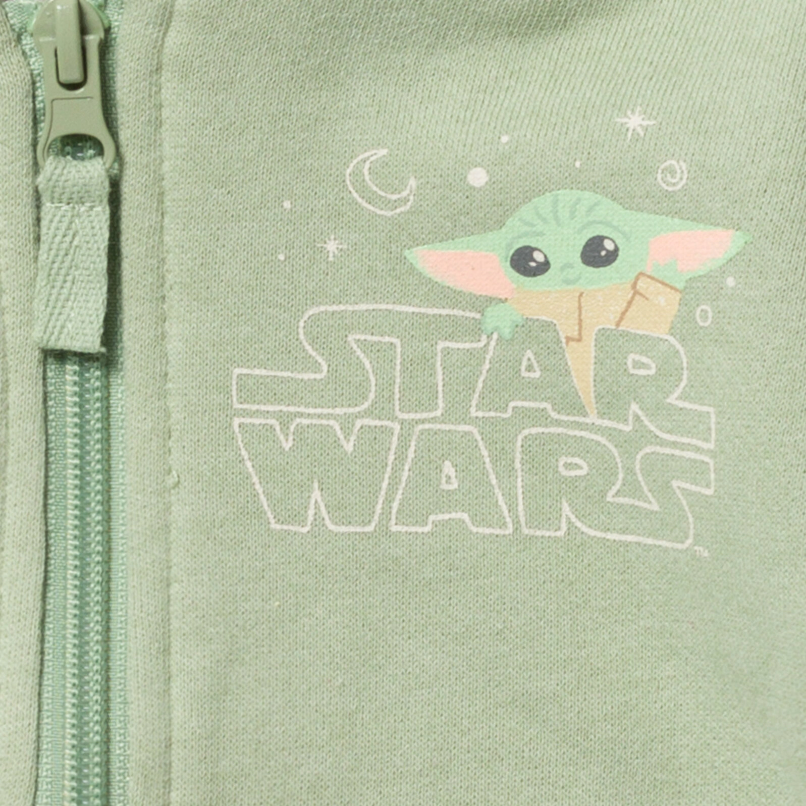 Star Wars The Mandalorian Grogu Cosplay Fleece Zip-Up Hoodie