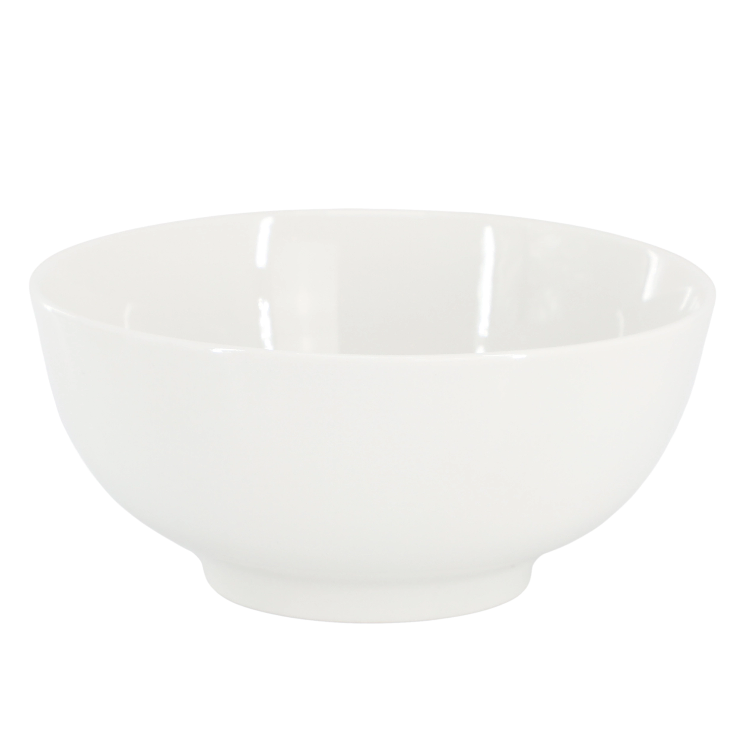 Gibson Home Great Essentials 2 Piece 6.9 Inch Fine Ceramic Noodle Bowl Set in White
