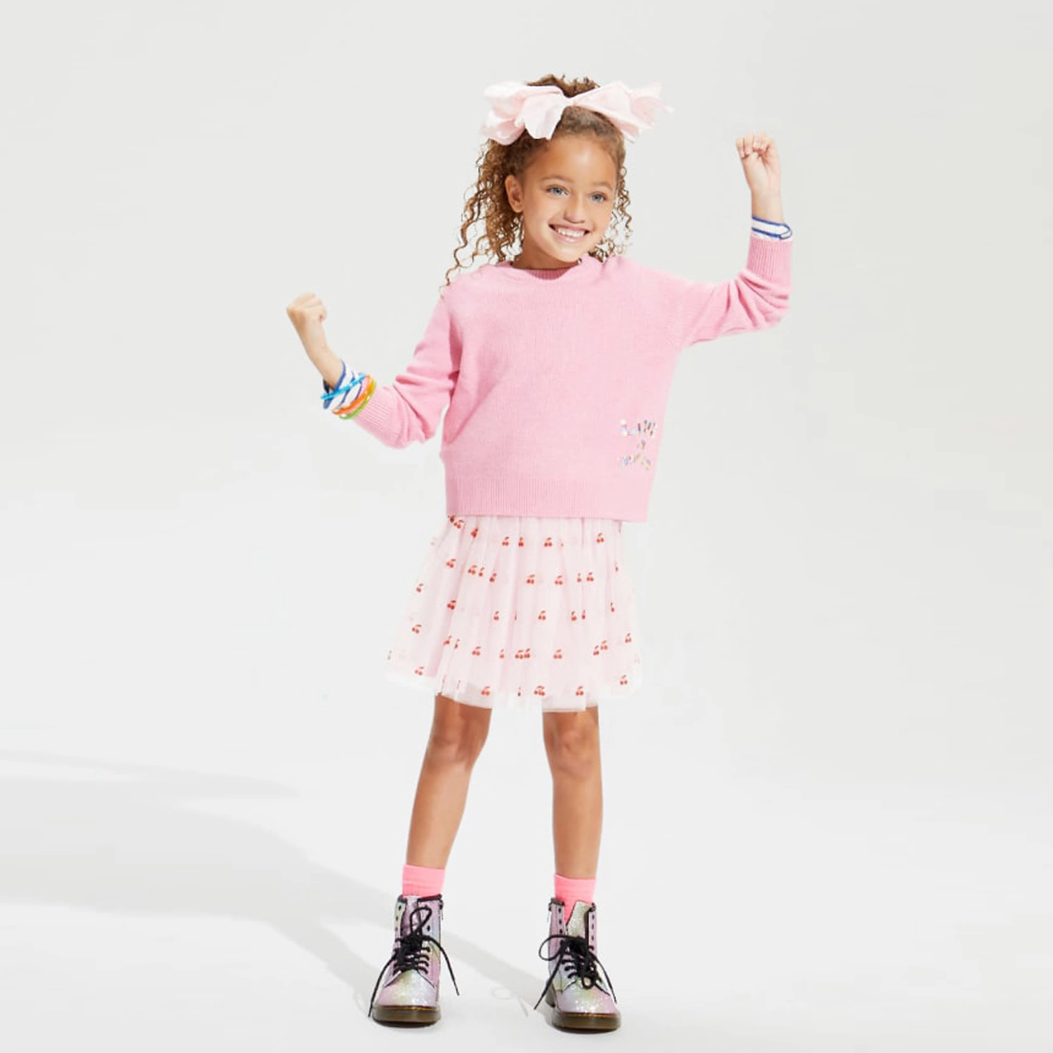Rockets of Awesome Cherry Tulle Skirt for Girls