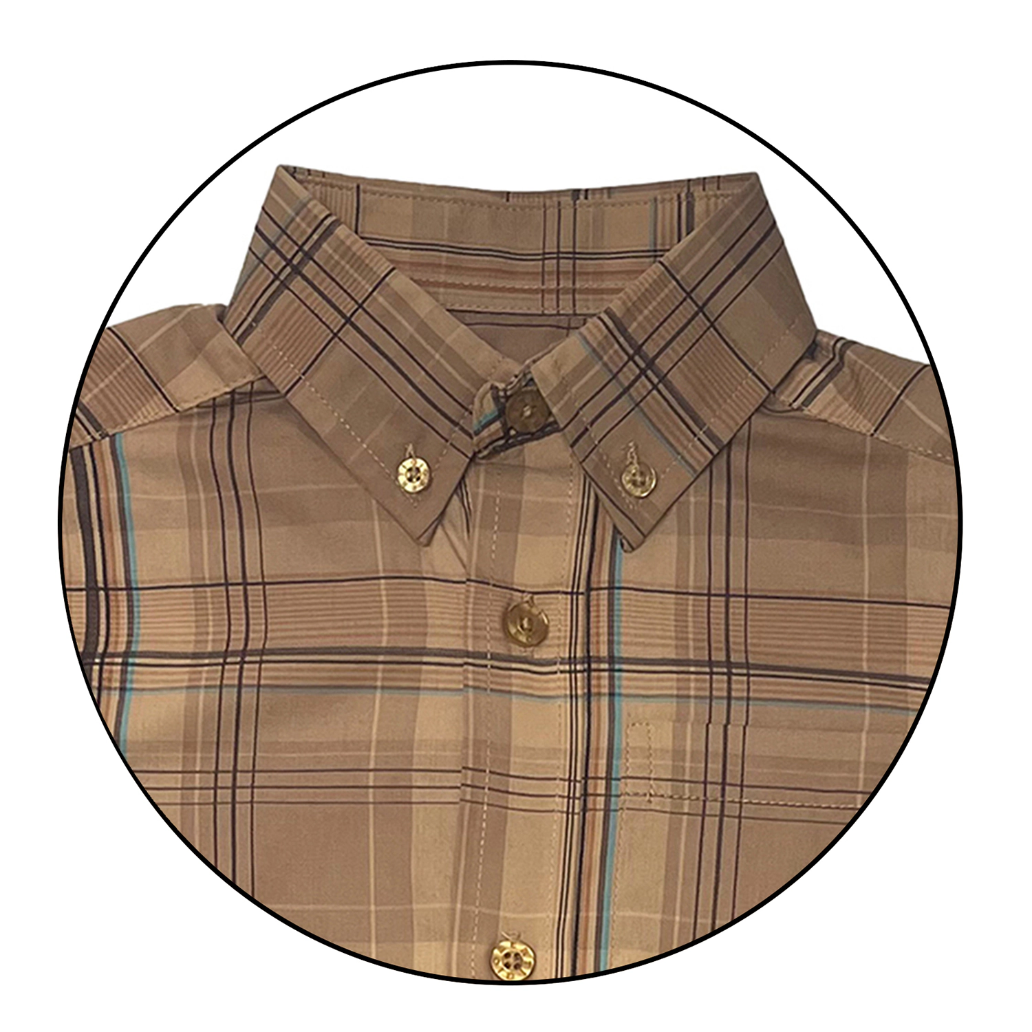 Gioberti Boy's Long Sleeve Button Down Plaid Checkered Shirt