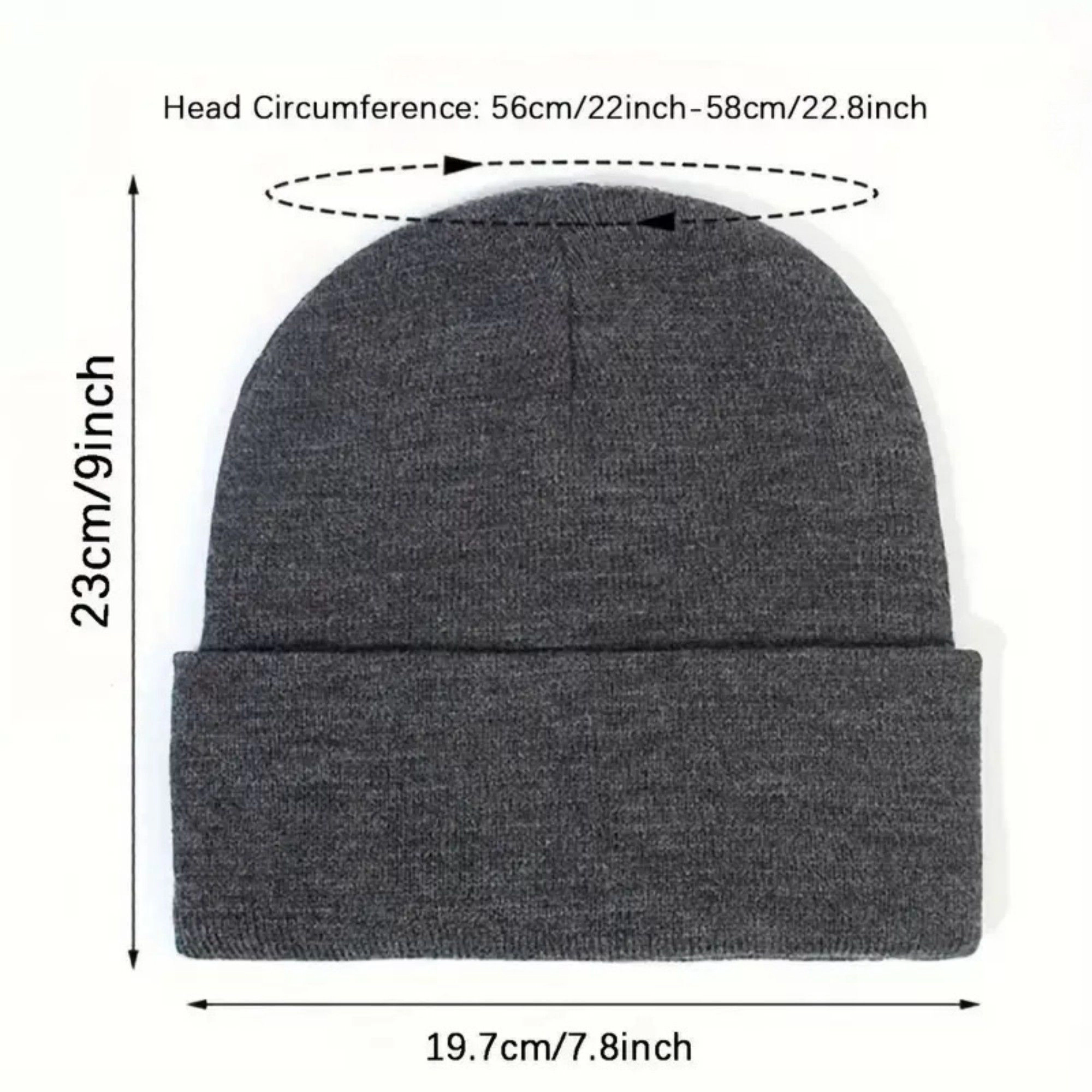Anna-Kaci Women's Satin Lined Knit Beanie Hat with Folded Cuff for Hair Protection