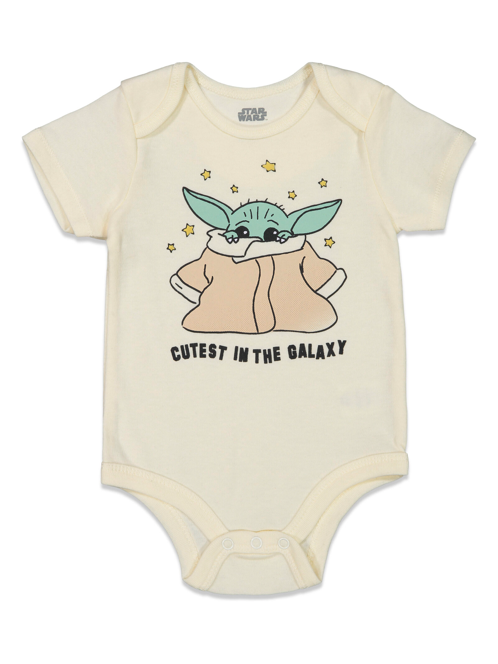 Star Wars Baby Boys' 3-Pack Short Sleeve Bodysuits