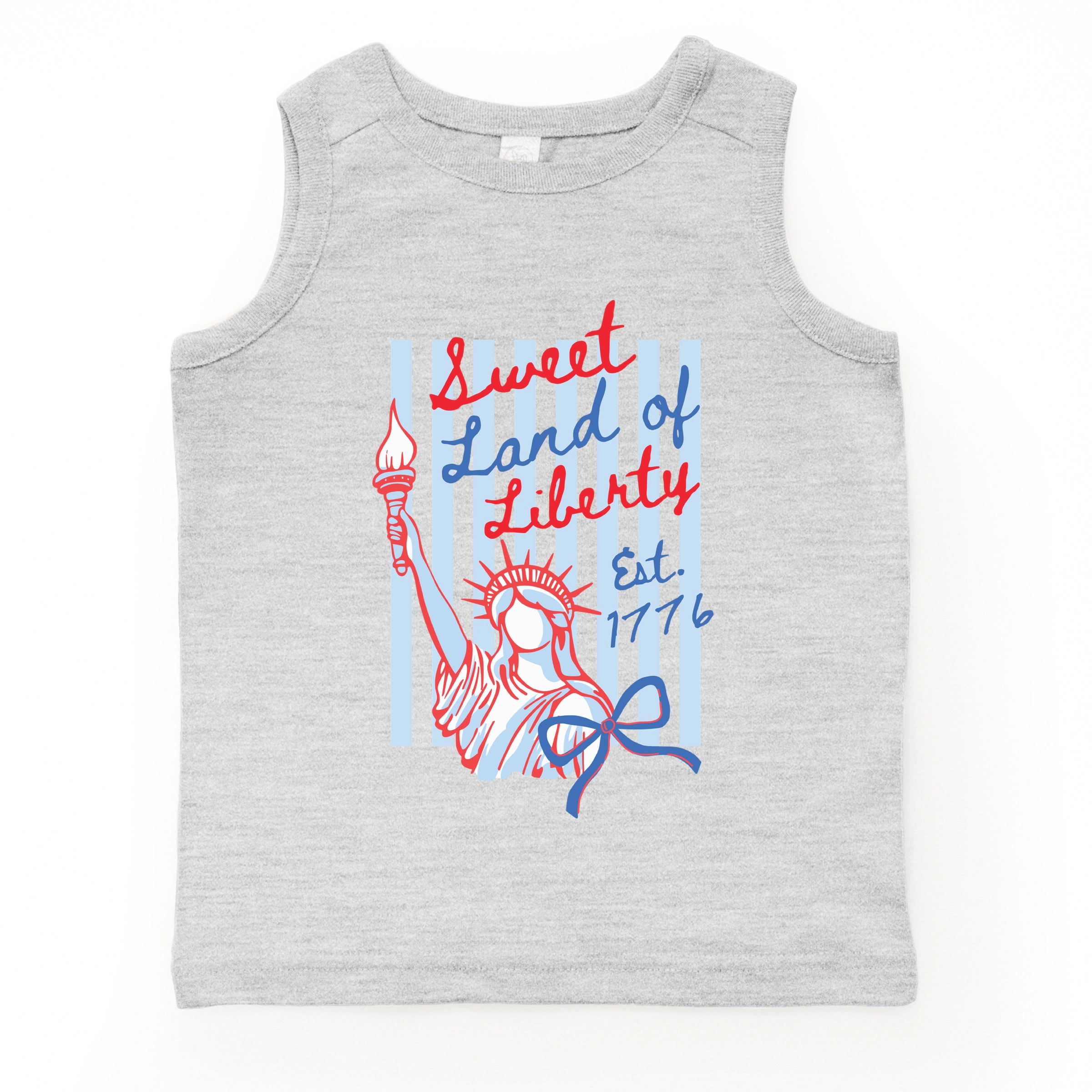 The Juniper Shop - Sweet Land of Liberty Stripes Toddler Graphic Tank