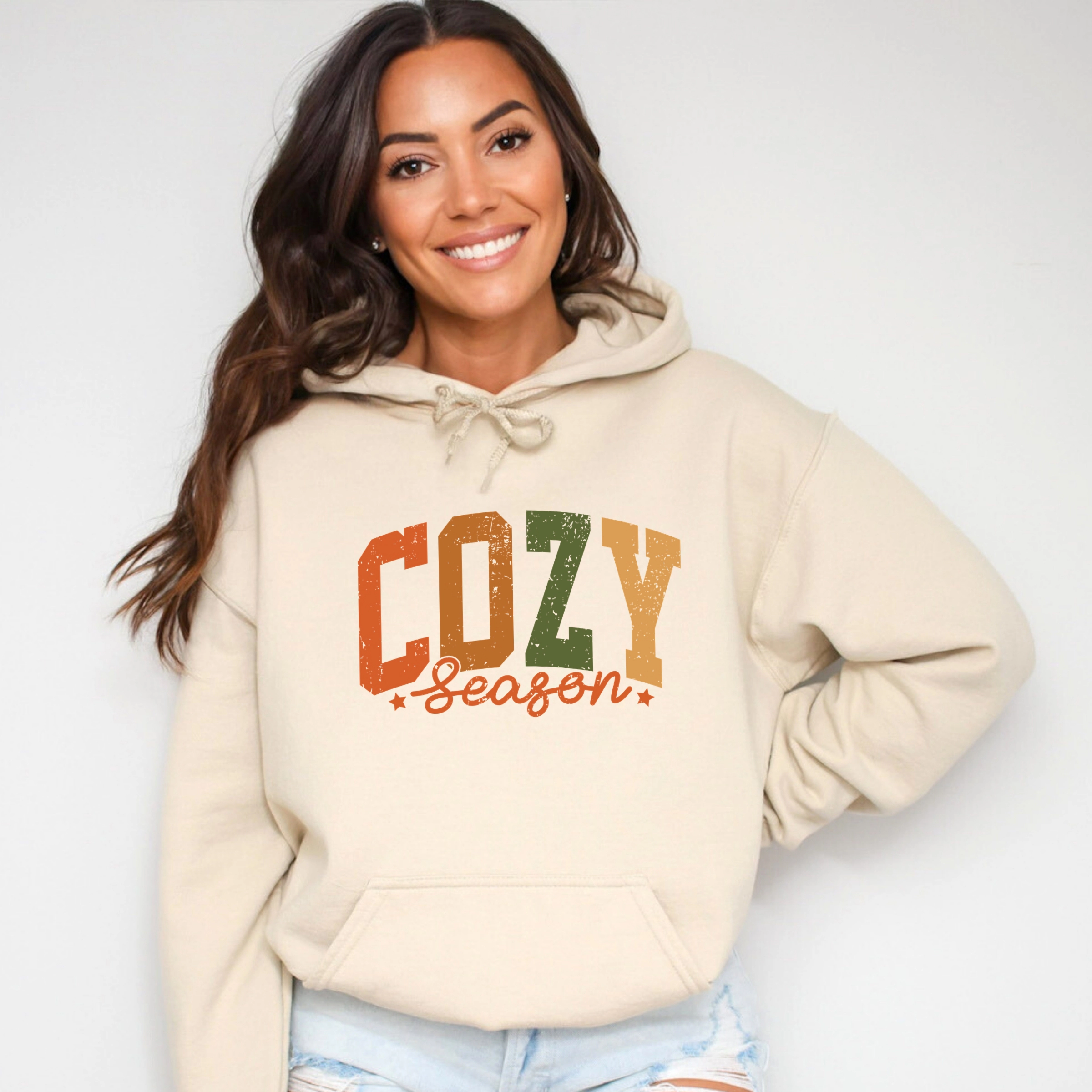 Simply Sage Market - Women's Graphic Hoodie Cozy Season Multi