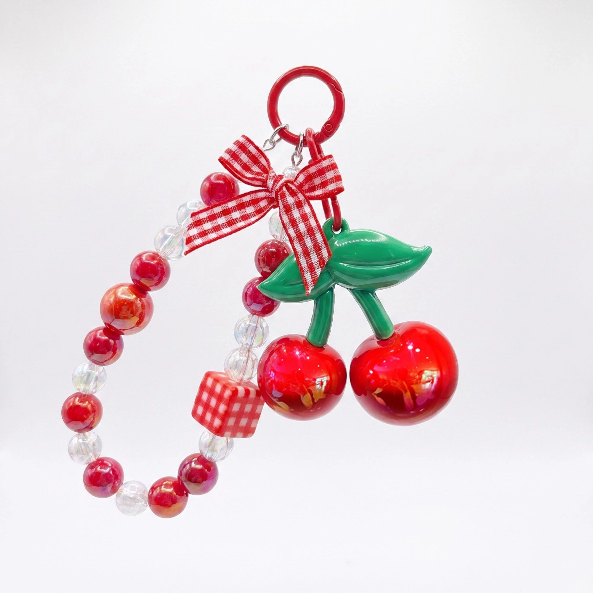 Alilang Women's 2-Piece Womens Bag Charm with Hanging Clip and Decorative Accents