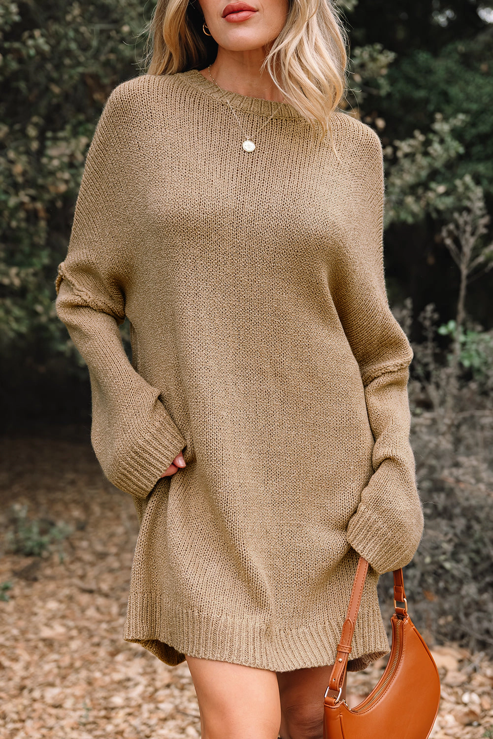 Threaded Pear Laylani Drop Shoulder Slouchy Sweater
