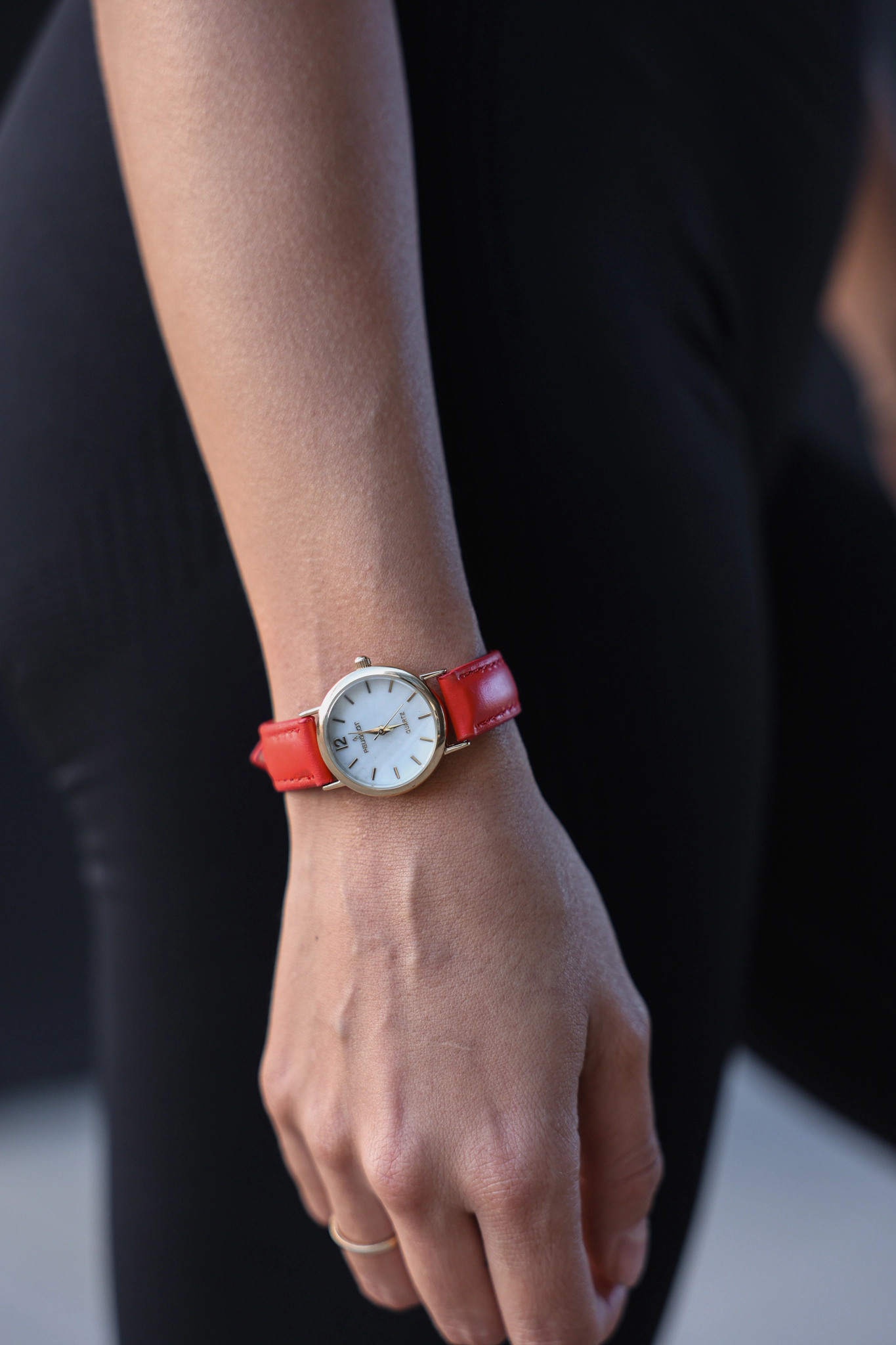 Peugeot Women's Classic 24mm Red Watch With Easy to Read Numerals