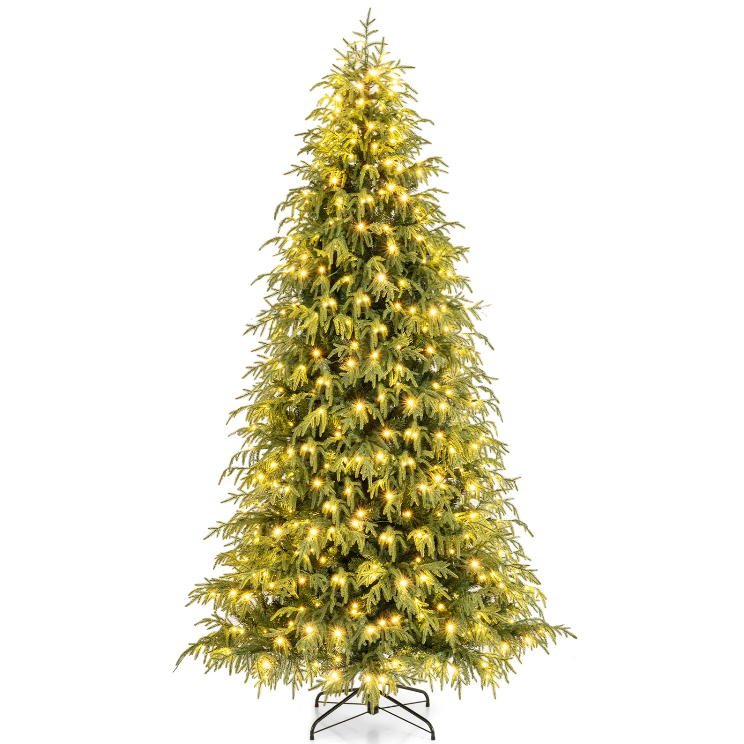 SlickBlue Artificial Christmas Tree with Warm White LED Lights