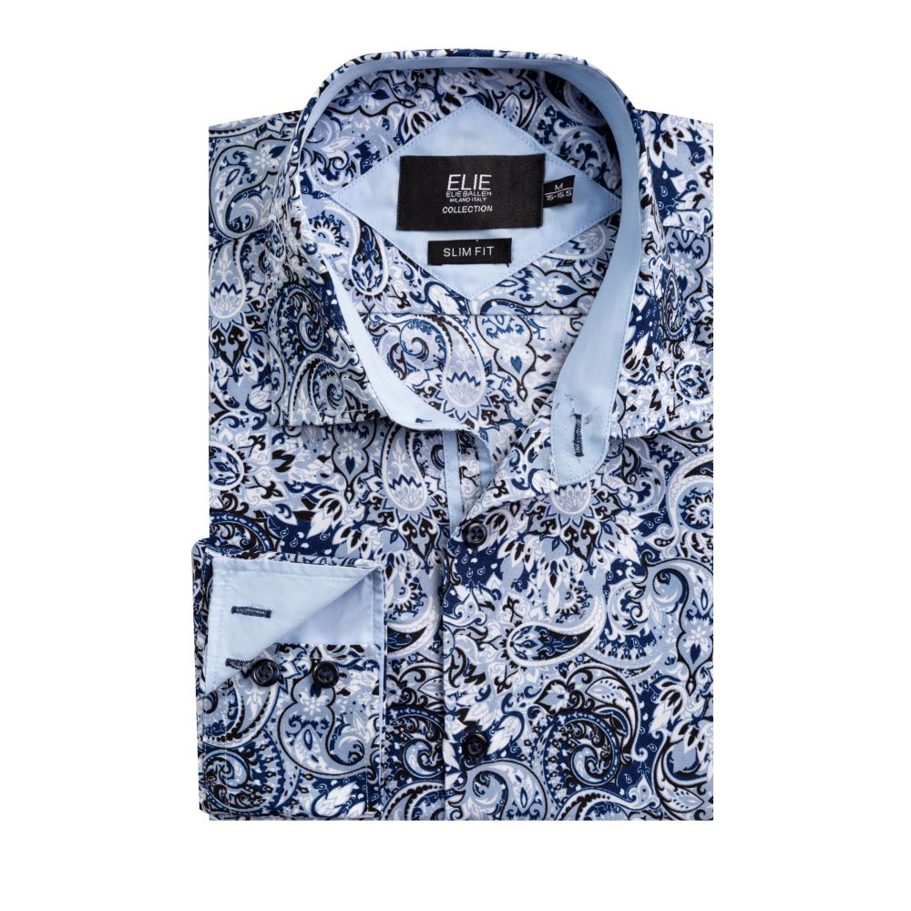 Elie Balleh Boys Slim Fit Boys' Printed Shirt