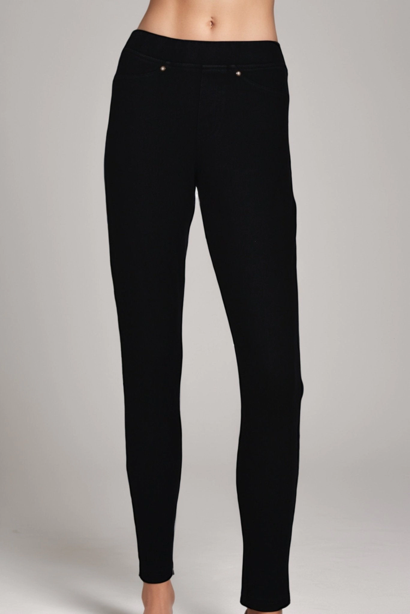 DressAtR Women's Black Denim Stretch Skinny Fit Full Length Pant