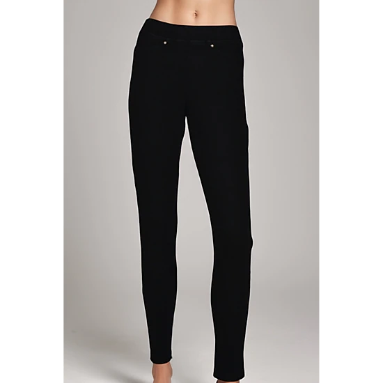 DressAtR Women's Black Denim Stretch Skinny Fit Full Length Pant