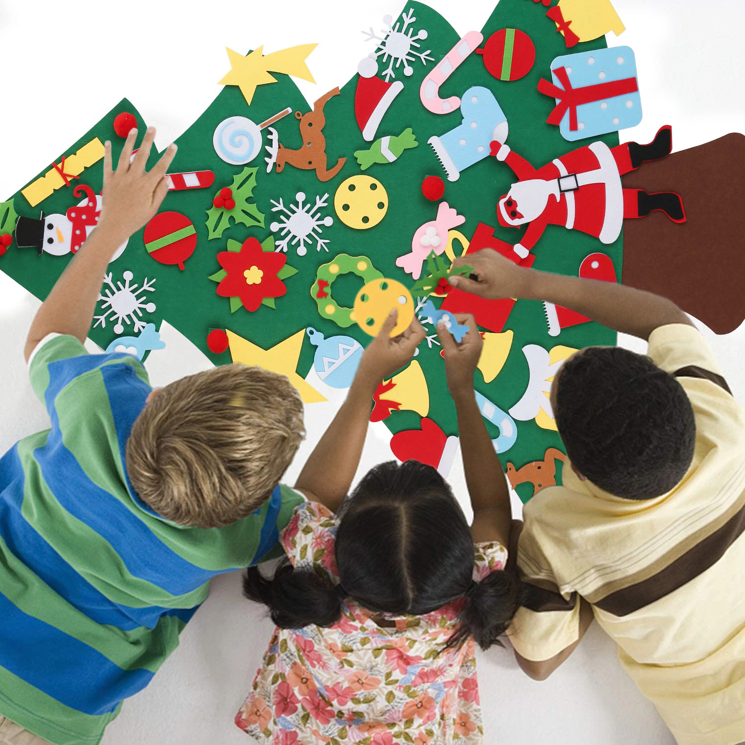 GBruno Felt Christmas Tree With 41 Ornaments