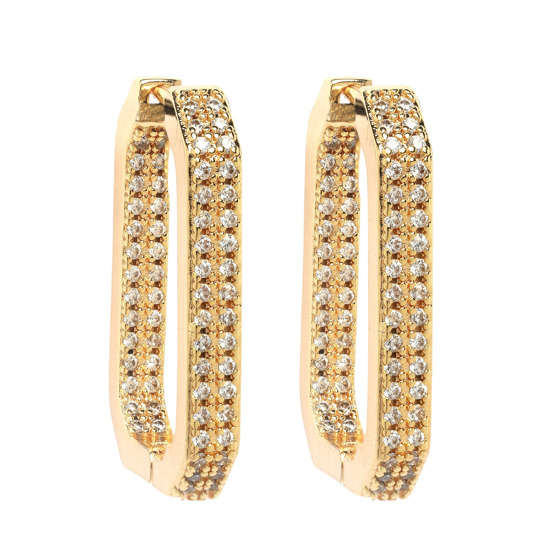 AGP PARIS Womens Sleek and Stylish Hoop Earrings
