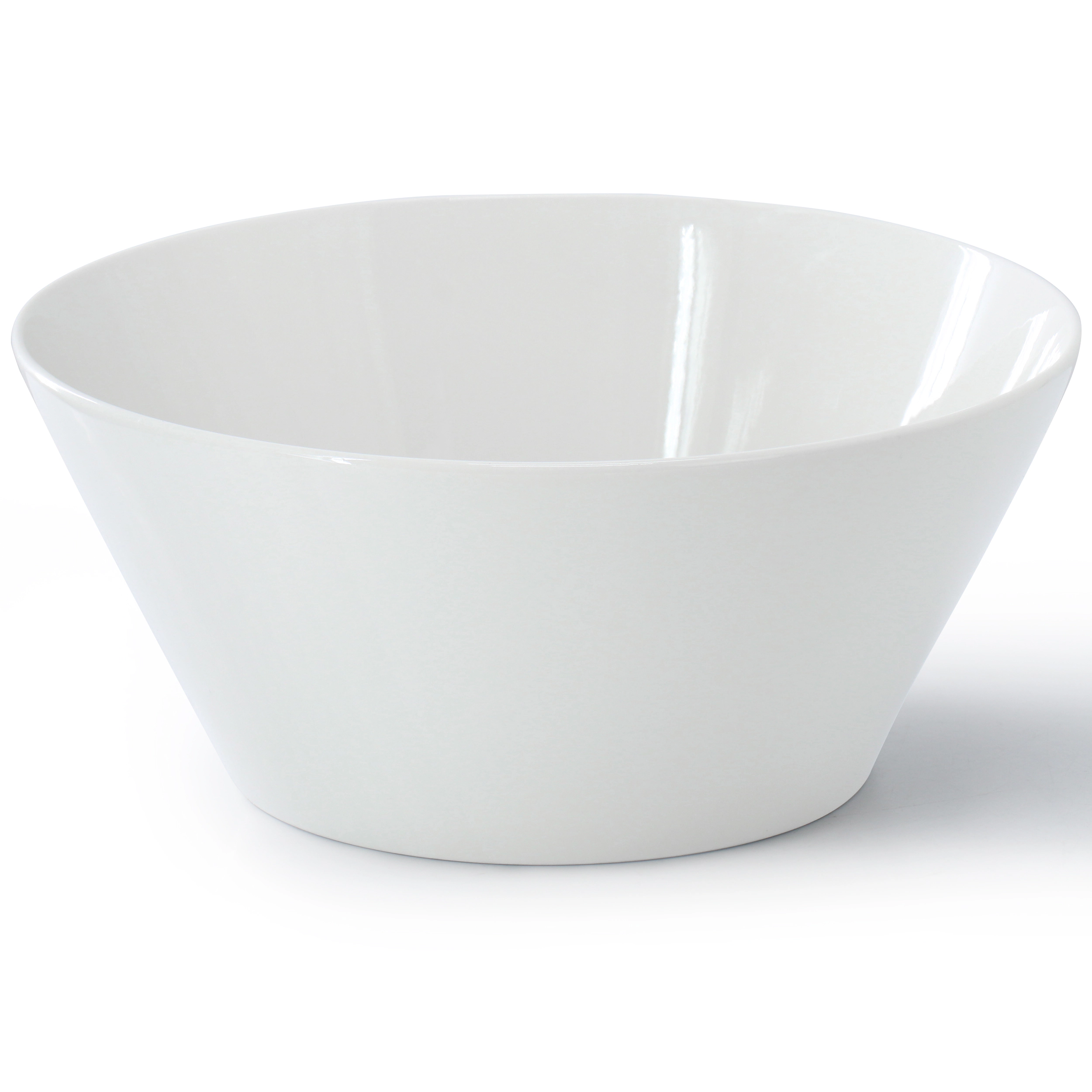 Gibson Home Great Essentials 9.4 Inch Round Fine Ceramic Meal Bowl in White