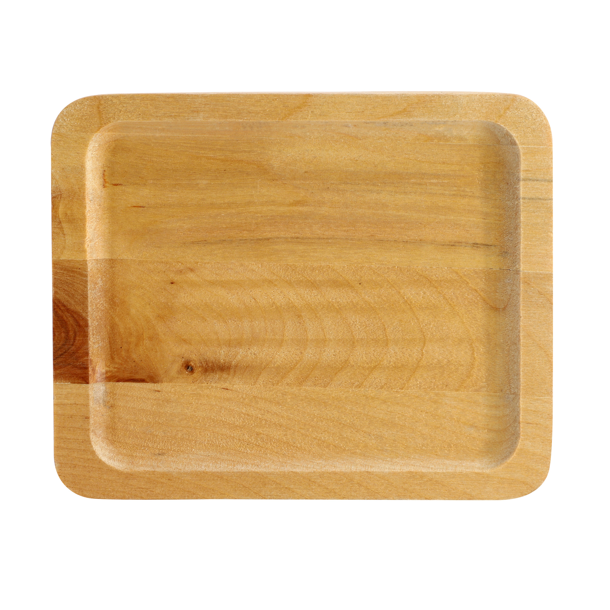 MegaChef Mini Cast Iron Square Pan with Wood Tray