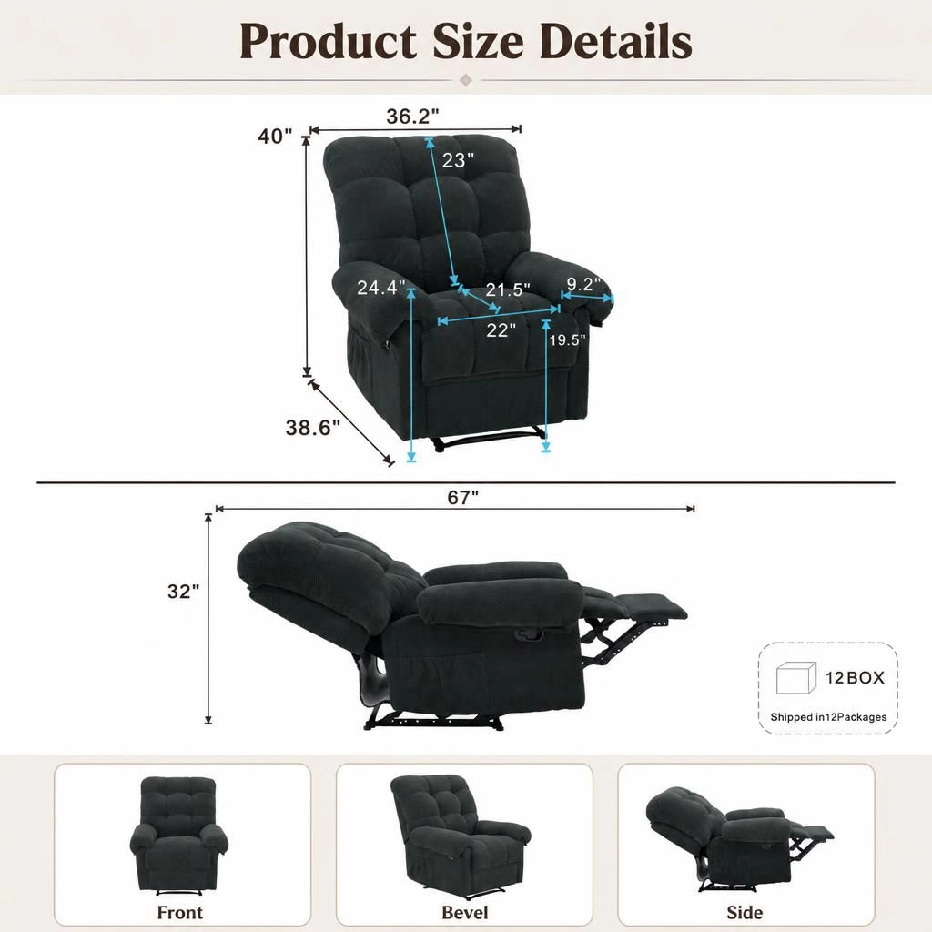 GOODSILO Fabric Upholstered Metal Frame Accent Chair