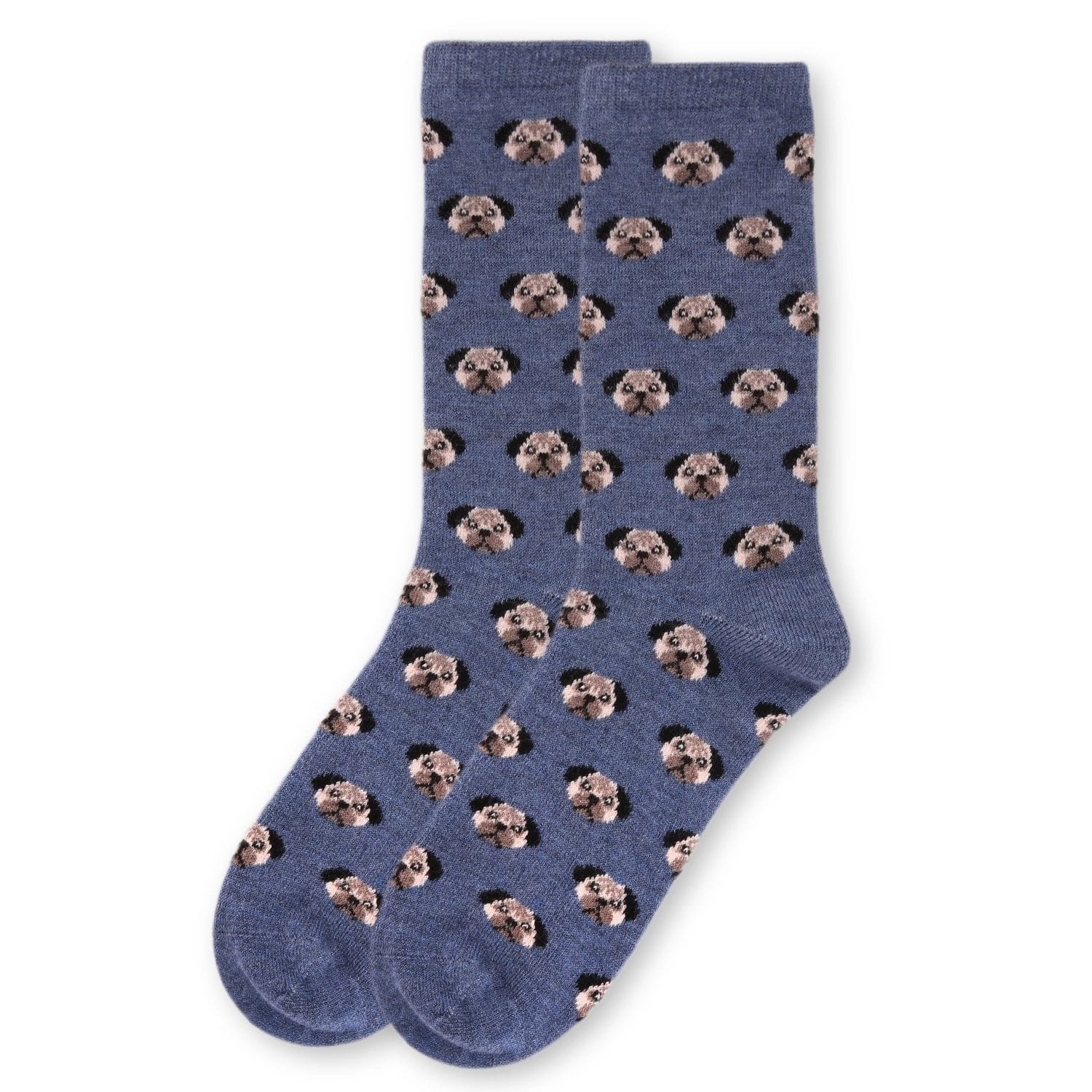 MeMoi Women's Soft Pretty Puppy Dog Face Cashmere Blend Crew Socks