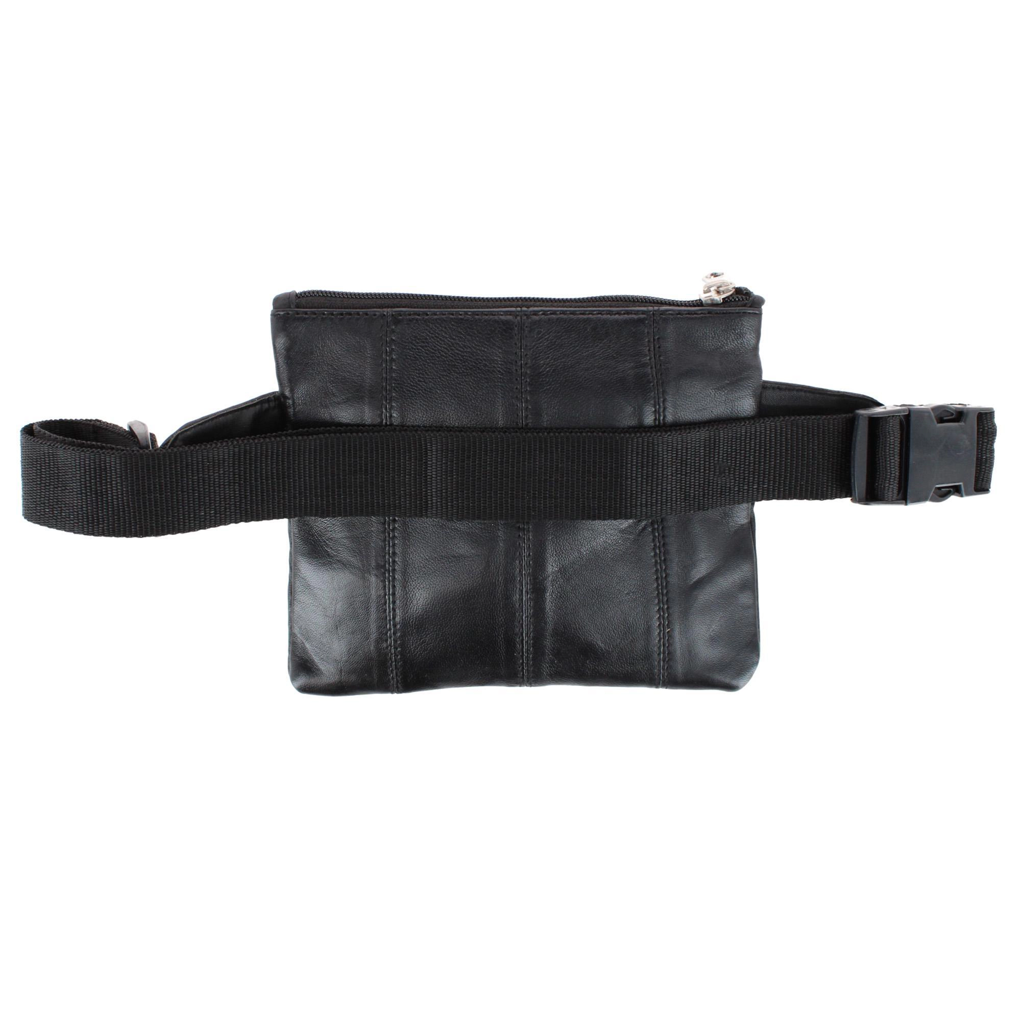CTM Mini Leather Sqaure Fanny Waist Pack