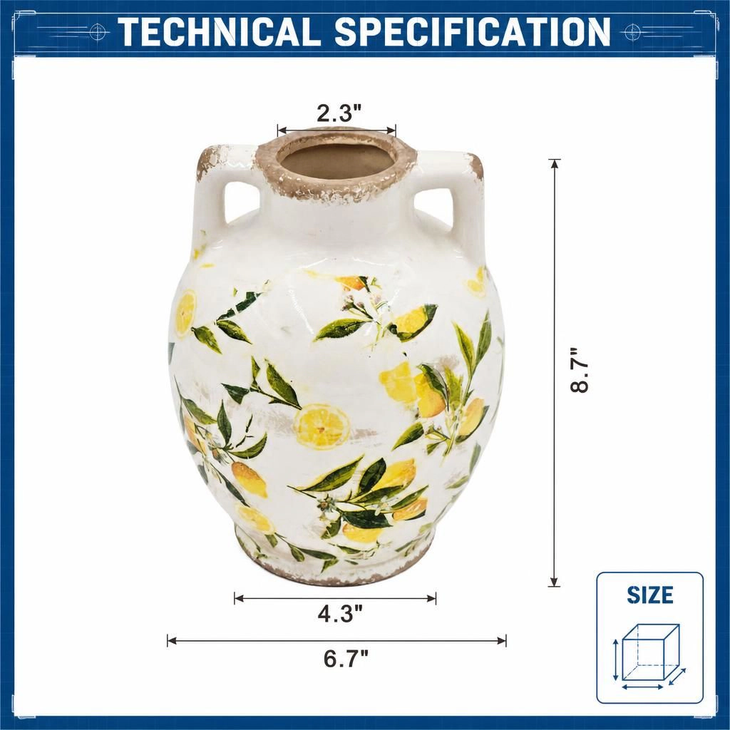 Toemoa Decorative Ceramic Table Vase