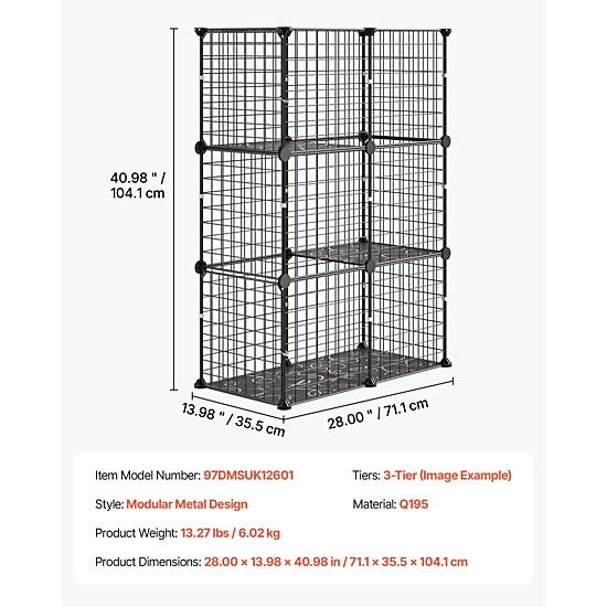 HONGGE Cat Cage DIY Cat Playpen Indoor Enclosure Detachable Metal Wire Kennel Crate with Large Exercise Place Ideal for