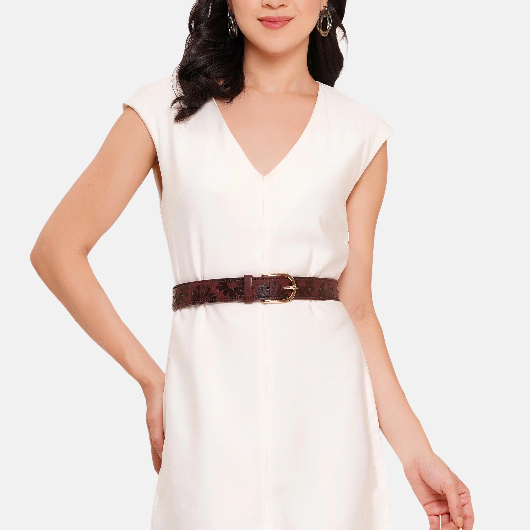 AGP PARIS Burgundy Women's Belt