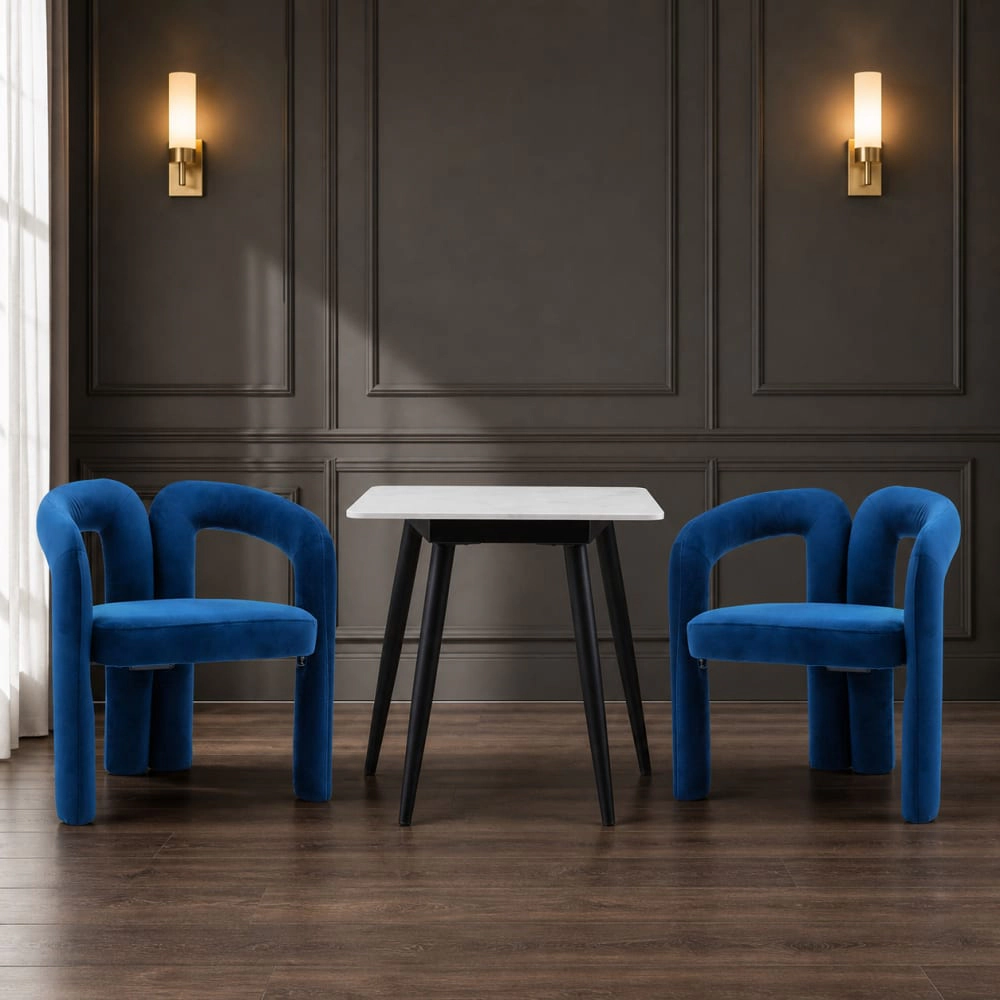 GOODSILO Comfortable Velvet Accent Chair Compact Seating