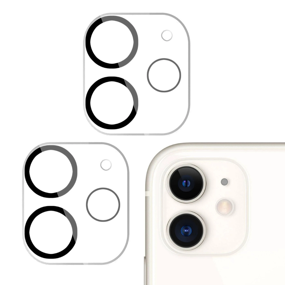 Qixxronics for iPhone 12 Mini Camera Lens Protector Tempered Glass Lens Cover Flim 2PCS