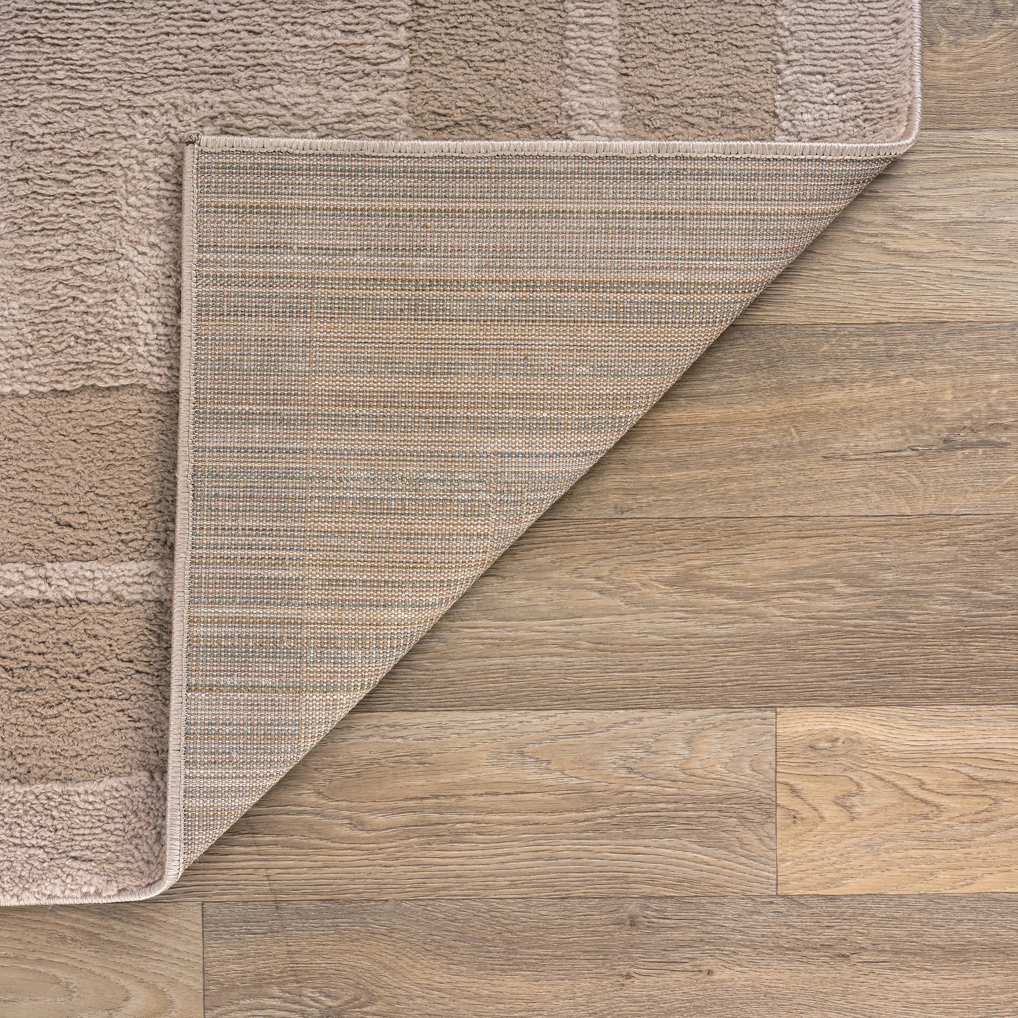 World Rug Gallery Solid Framed Border Soft Shag High-Low Indoor Area