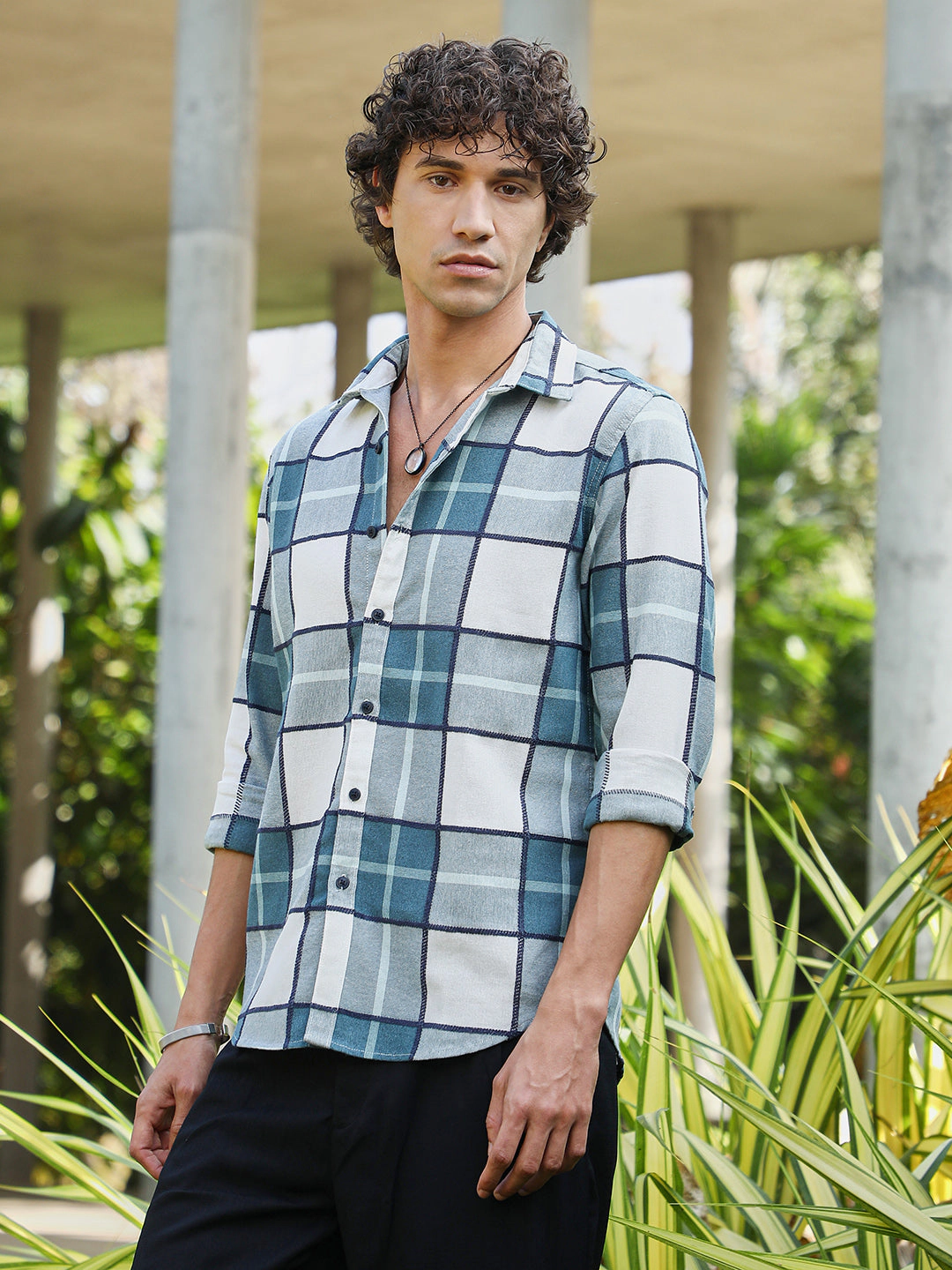 Cahoot Men's Overlaping Check Shirt