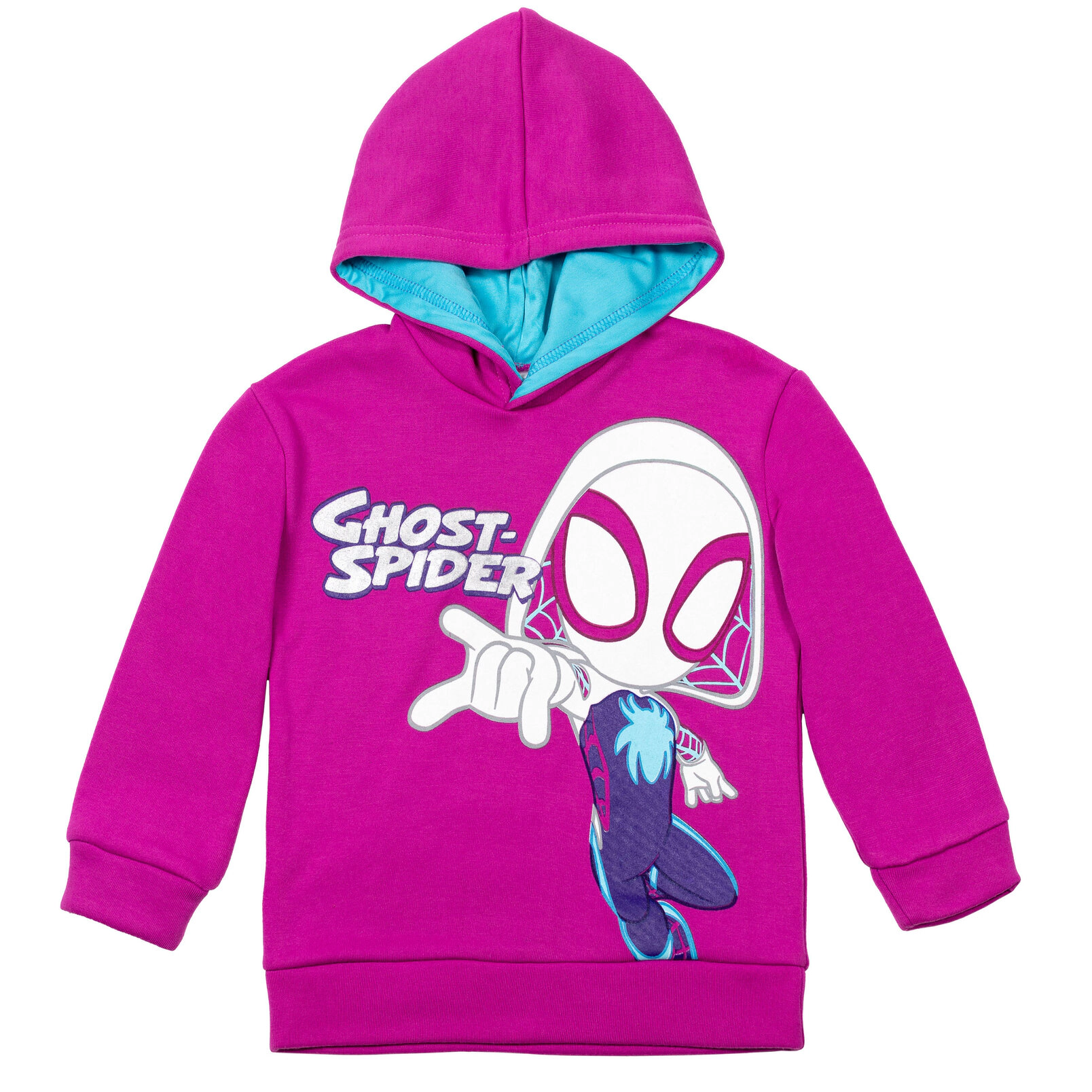Marvel Spidey and His Amazing Friends Ghost-Spider Girls' Fleece Hooded Sweatshirt