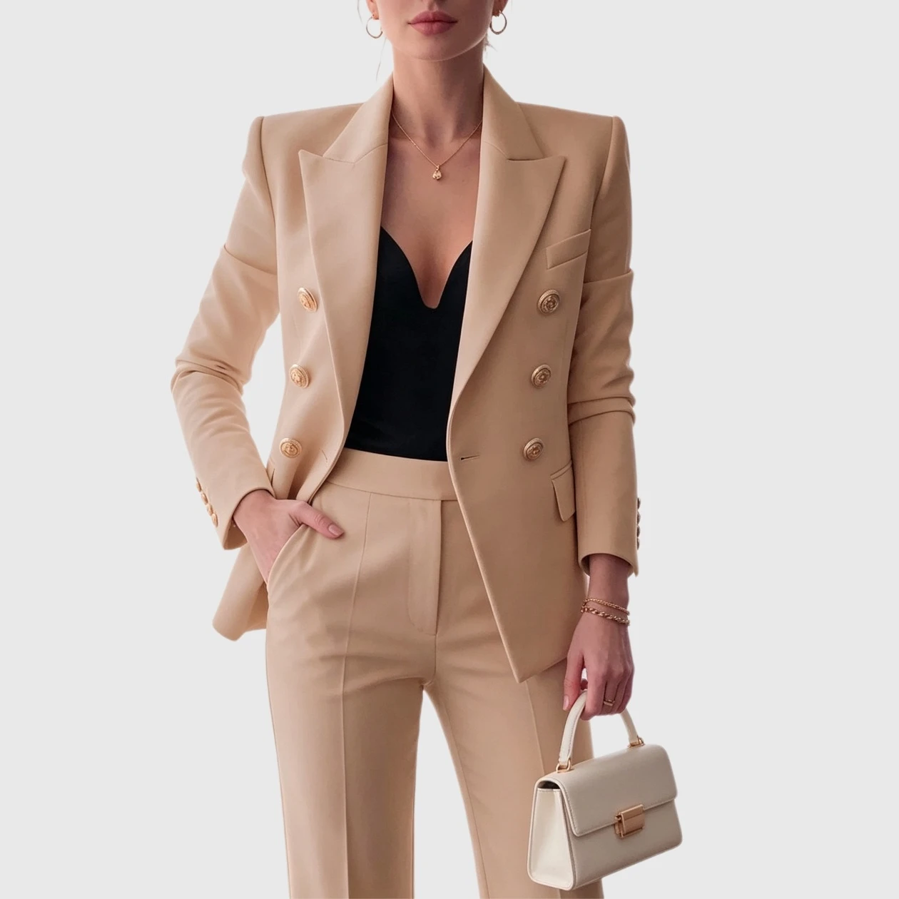 YesFashion Women's Casual Blazers Lightweight Long Sleeve Slim Fit Business Work Office Suit Jacket