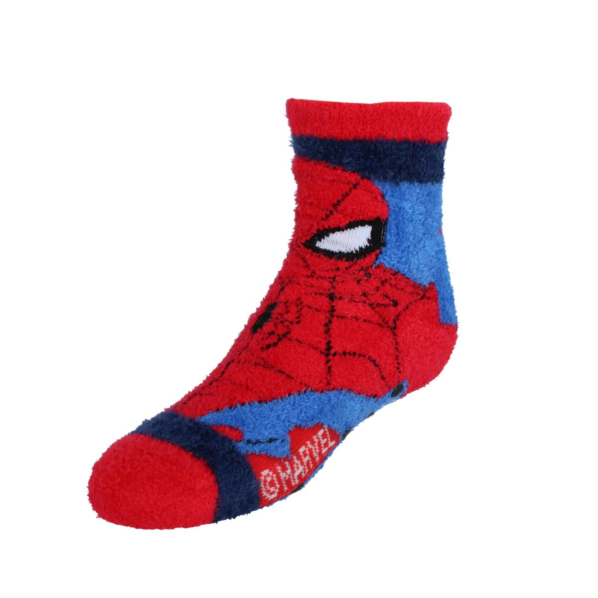 Textiel Trade Boy's Spiderman Fluffy Low Cut Socks (2 Pairs)