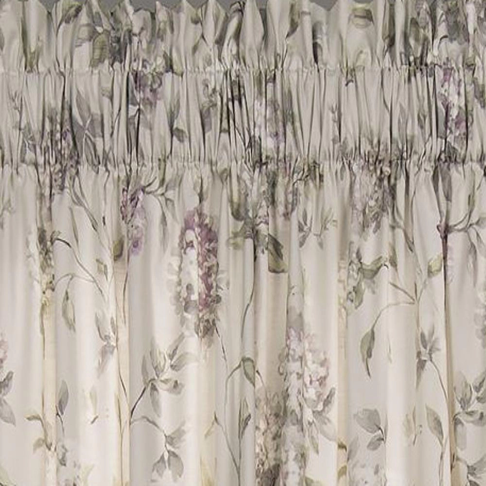 Ellis Curtain Abigail Room Darkening Blackout Tailored Window Valance 80" x 15" Lilac