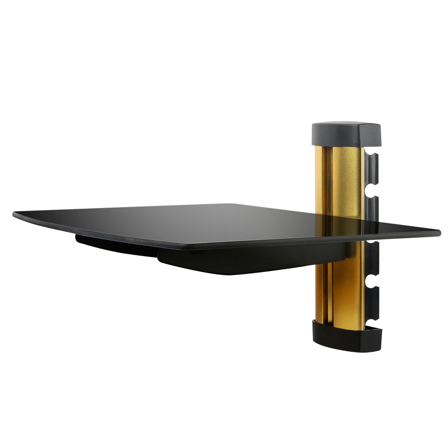 GBruno Tempered Glass Wall Shelf For Media Devices