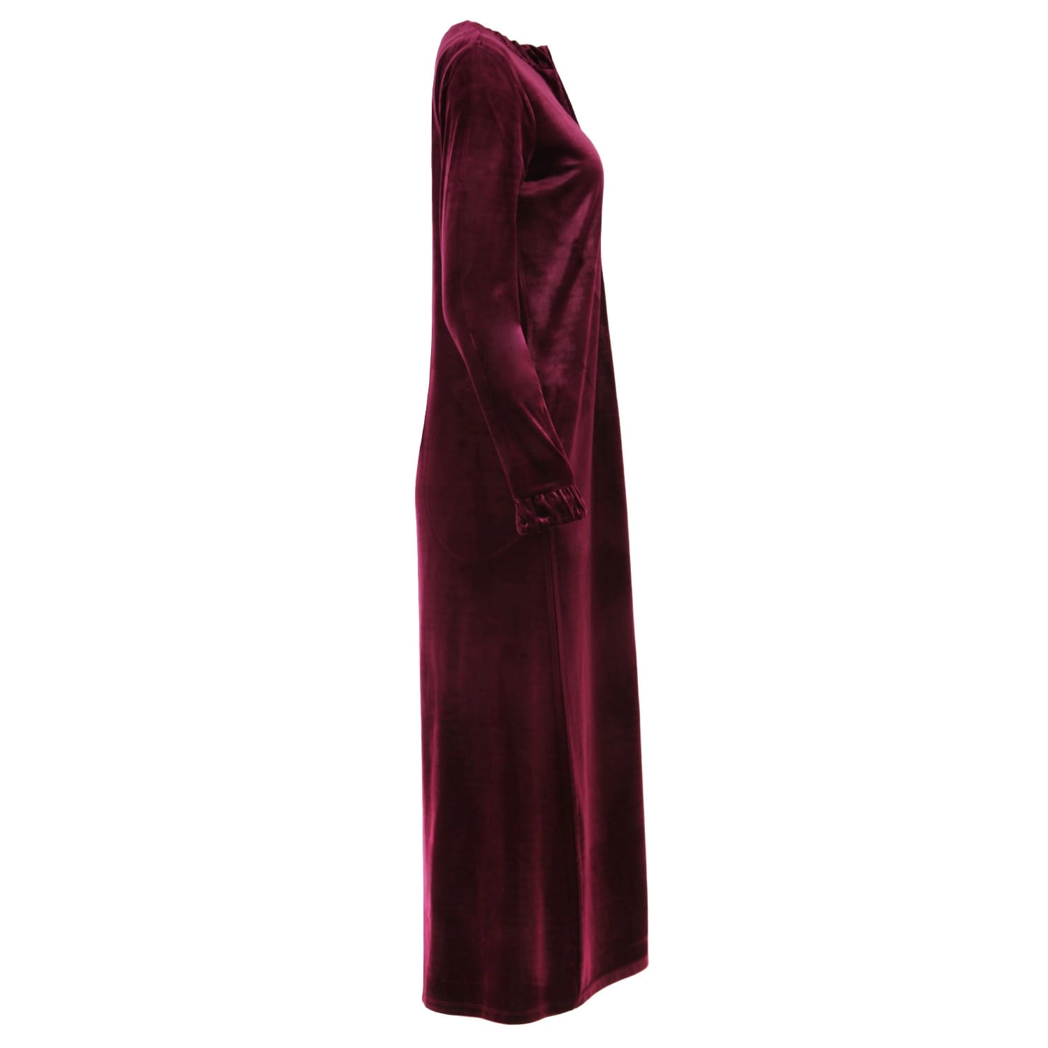 MeMoi Women's Velour Zippered Front Full Length Lounger Gown